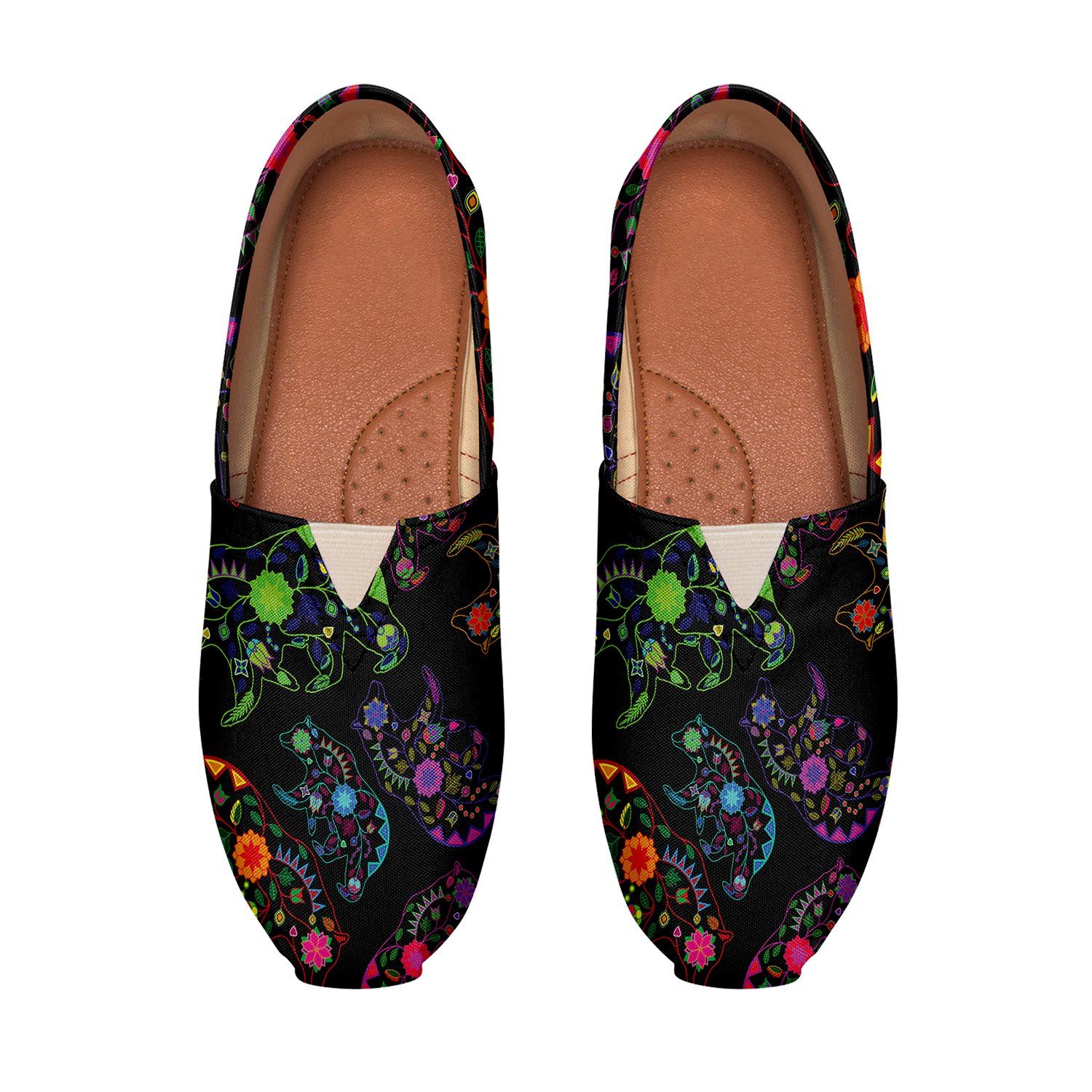 Floral Bear Casual Unisex Slip On Shoe Herman