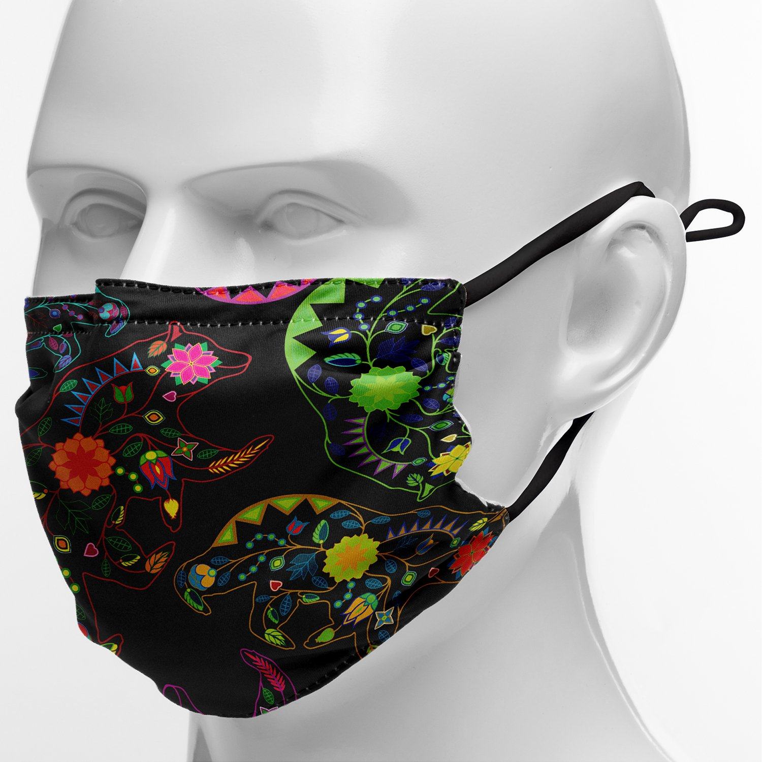 Floral Bear Face Cover Herman