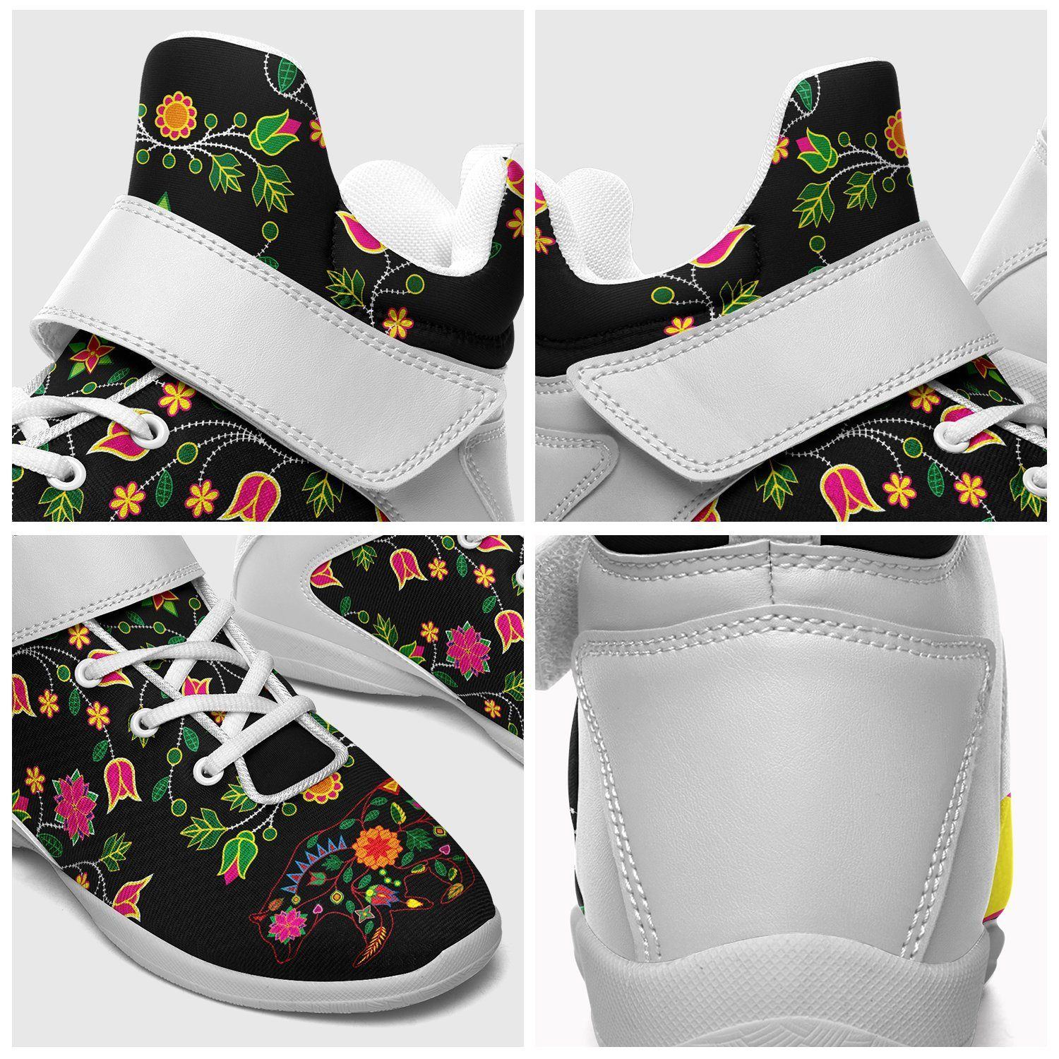 Floral Bear Ipottaa Basketball / Sport High Top Shoes - White Sole 49 Dzine