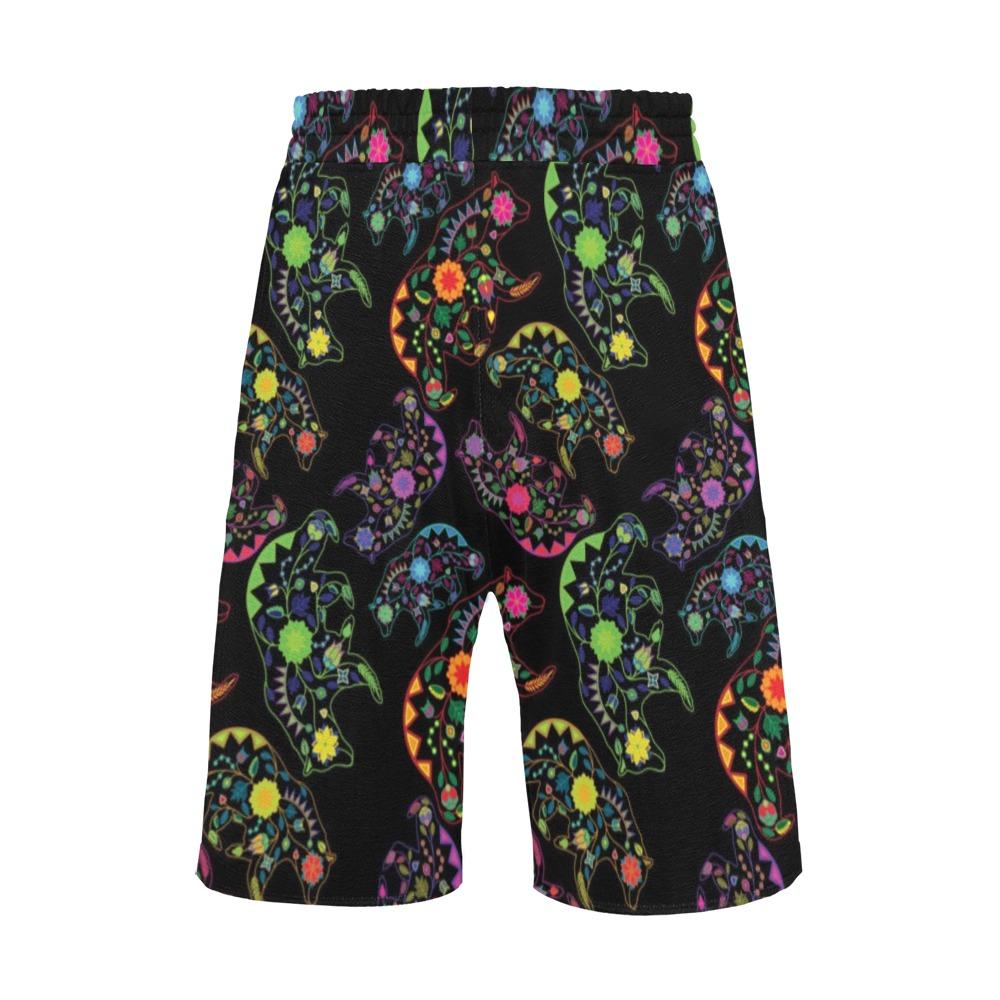 Floral Bear Men's All Over Print Casual Shorts (Model L23) Men's Casual Shorts (L23) e-joyer