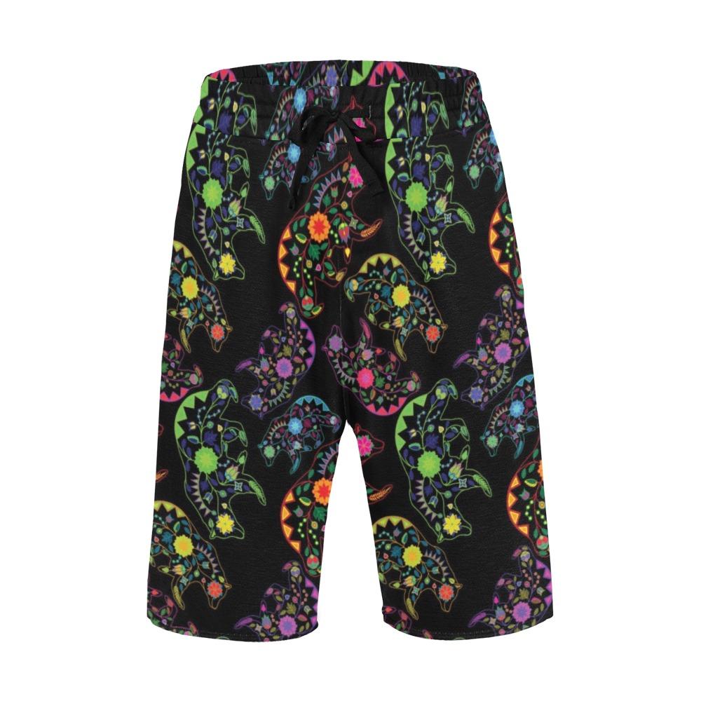 Floral Bear Men's All Over Print Casual Shorts (Model L23) Men's Casual Shorts (L23) e-joyer