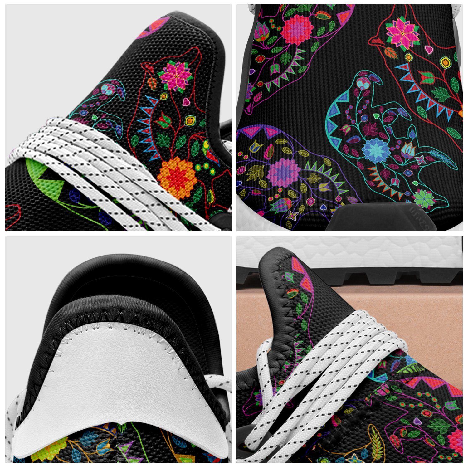 Floral Bear Okaki Sneakers Shoes Herman