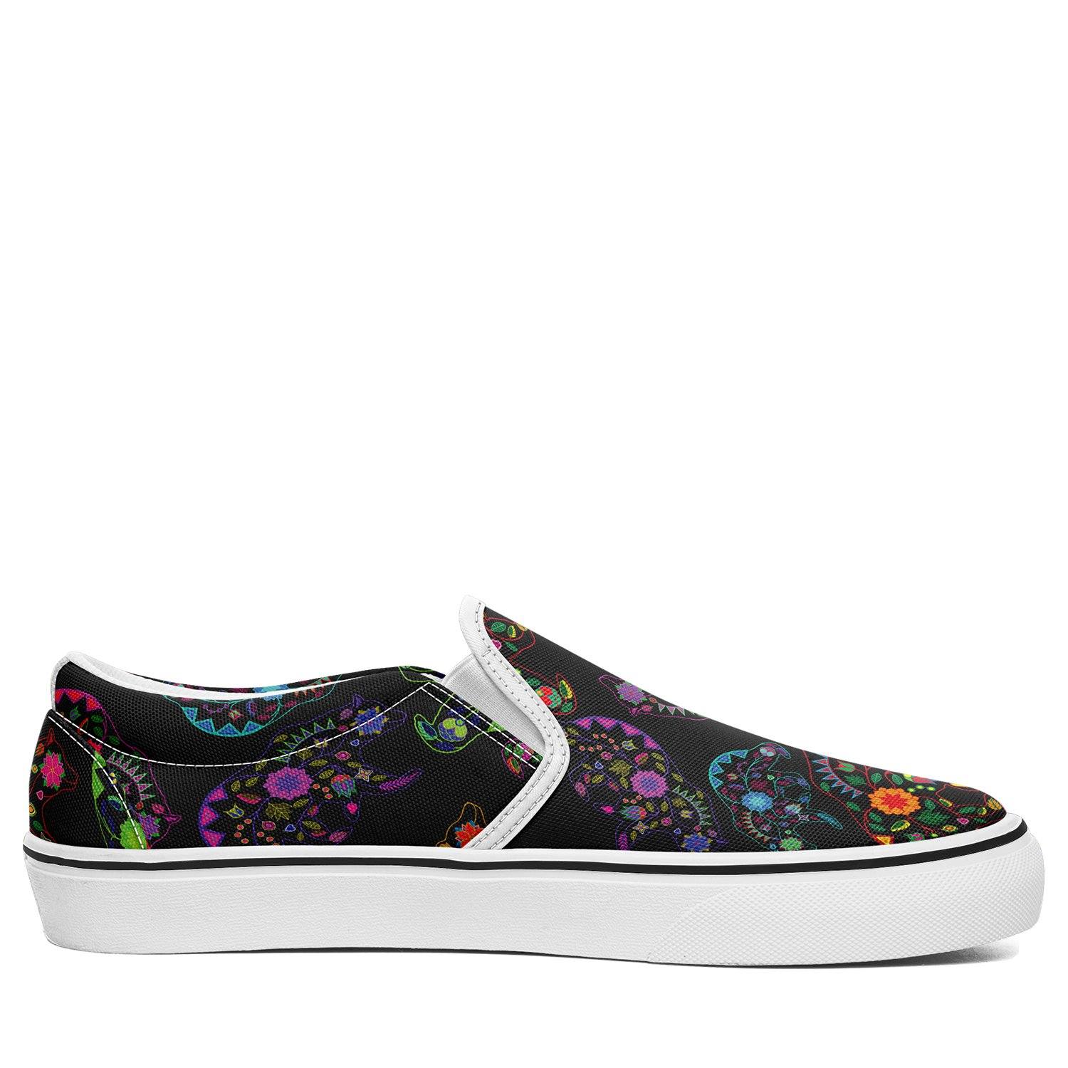 Floral Bear Otoyimm Canvas Slip On Shoes otoyimm Herman