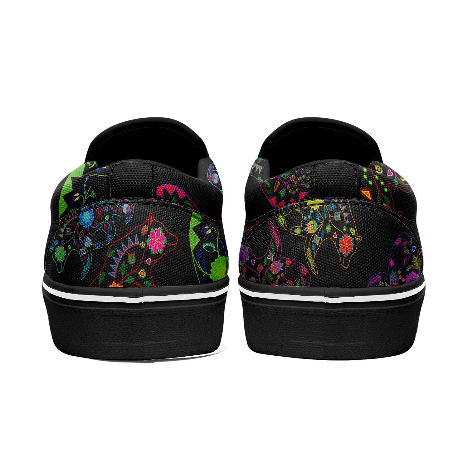 Floral Bear Otoyimm Canvas Slip On Shoes otoyimm Herman