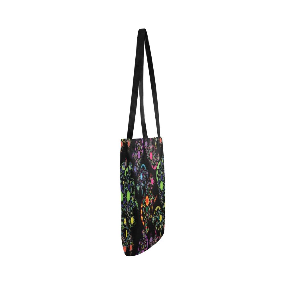 Floral Bear Reusable Shopping Bag Model 1660 (Two sides) Shopping Tote Bag (1660) e-joyer