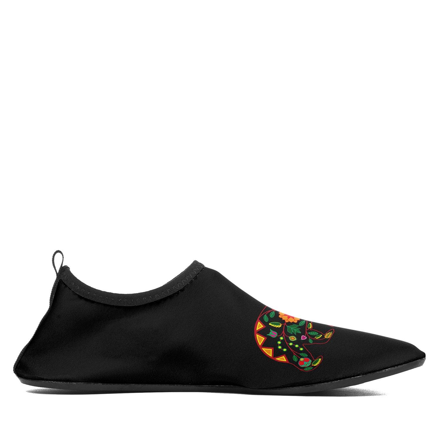 Floral Bear Sockamoccs Slip On Shoes 49 Dzine