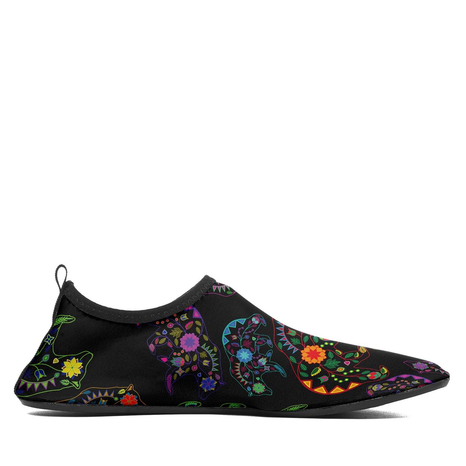 Floral Bear Sockamoccs Slip On Shoes Herman