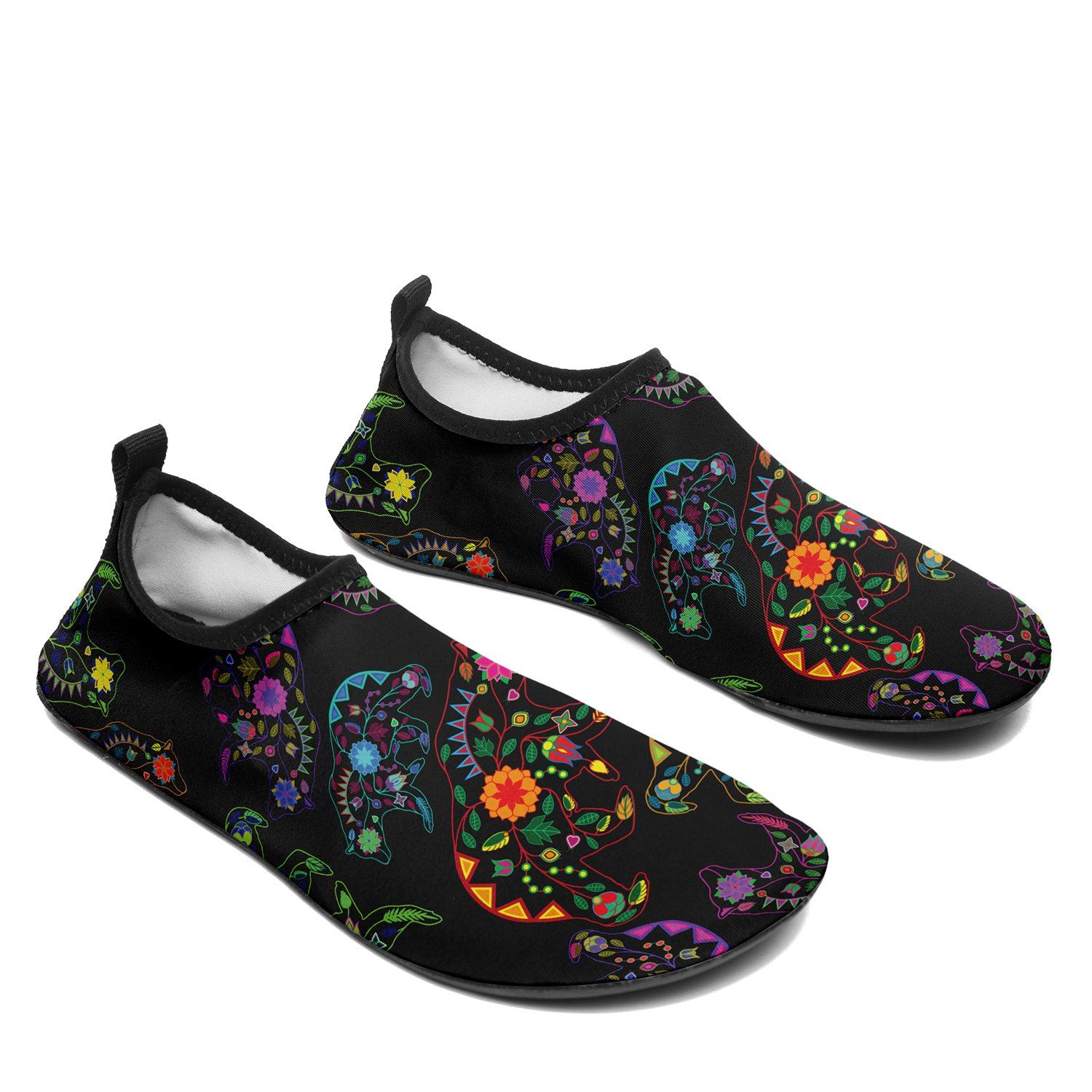 Floral Bear Sockamoccs Slip On Shoes Herman