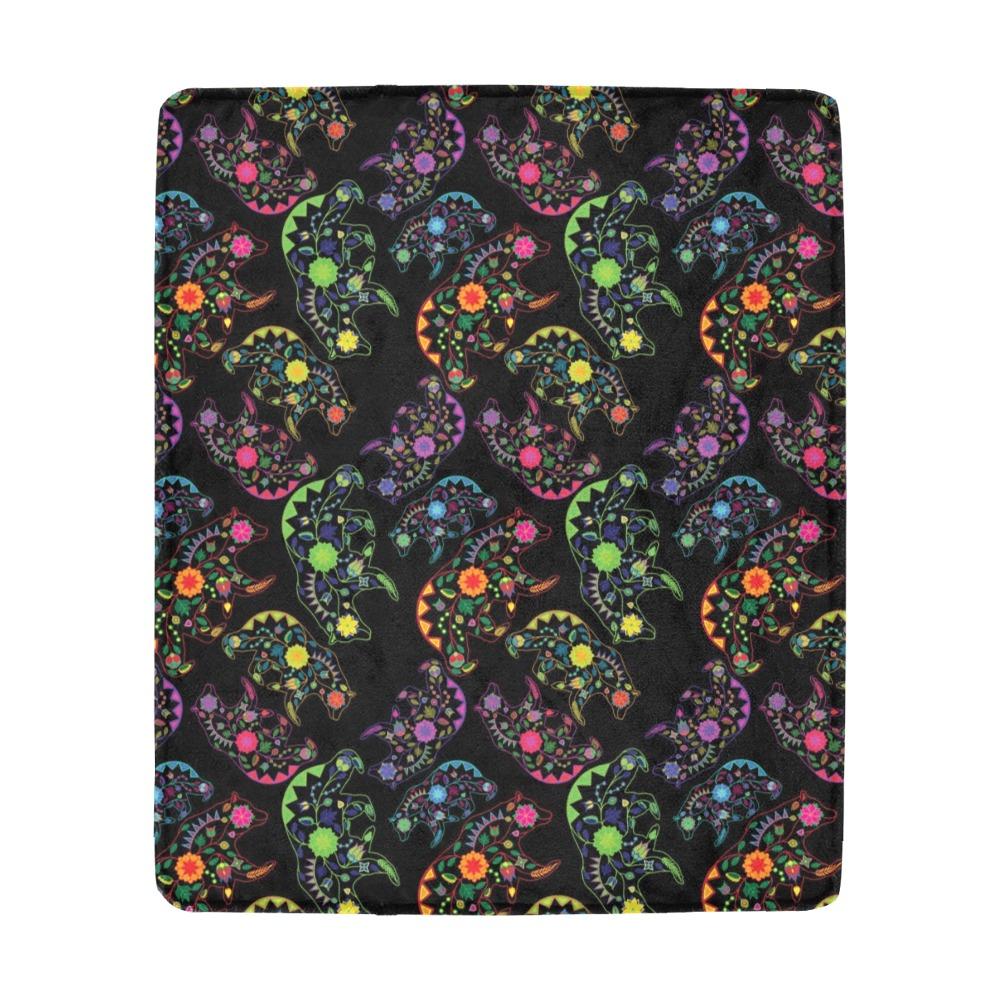 Floral Bear Ultra-Soft Micro Fleece Blanket 50"x60" Ultra-Soft Blanket 50''x60'' e-joyer