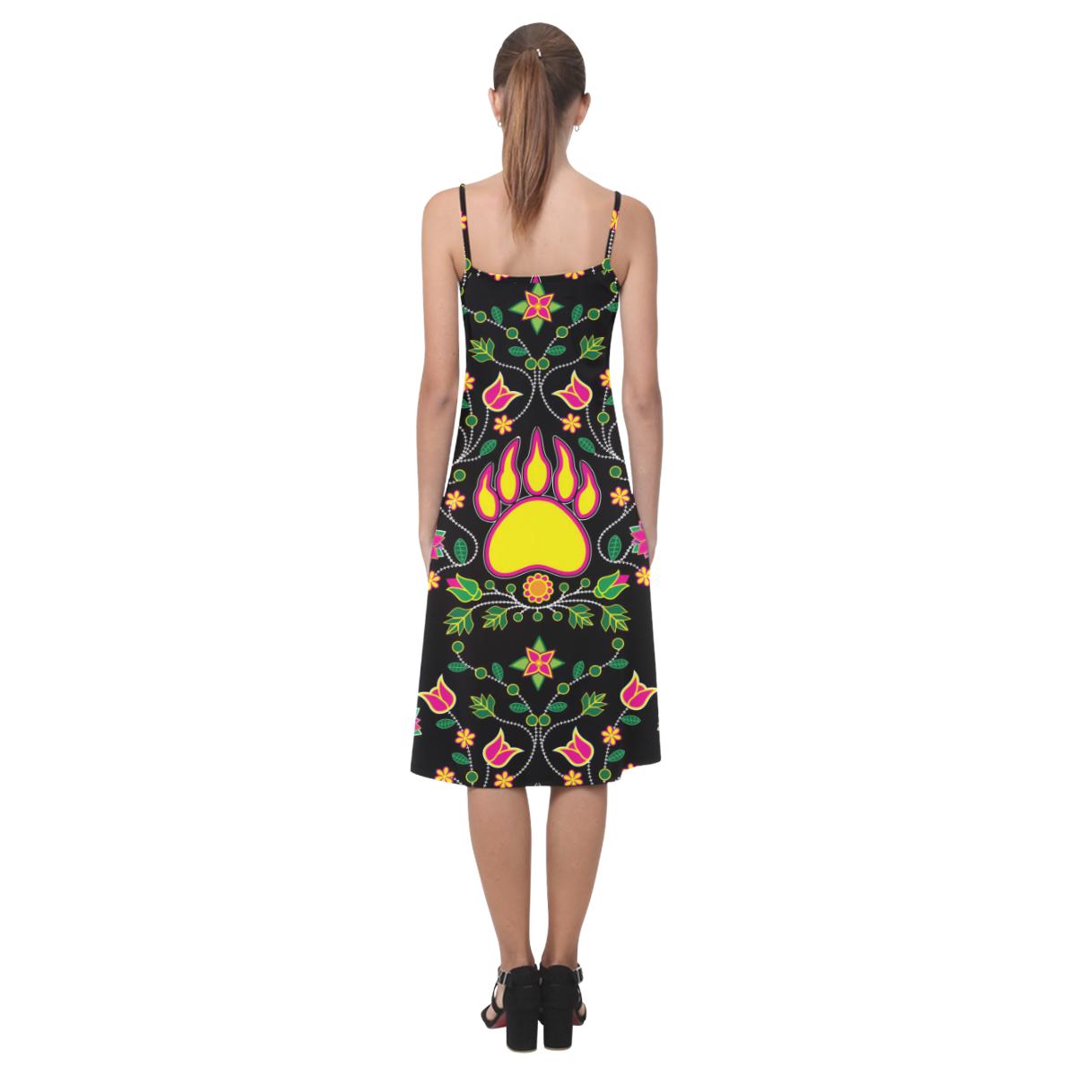 Floral Bearpaw Alcestis Slip Dress (Model D05) Alcestis Slip Dress (D05) e-joyer