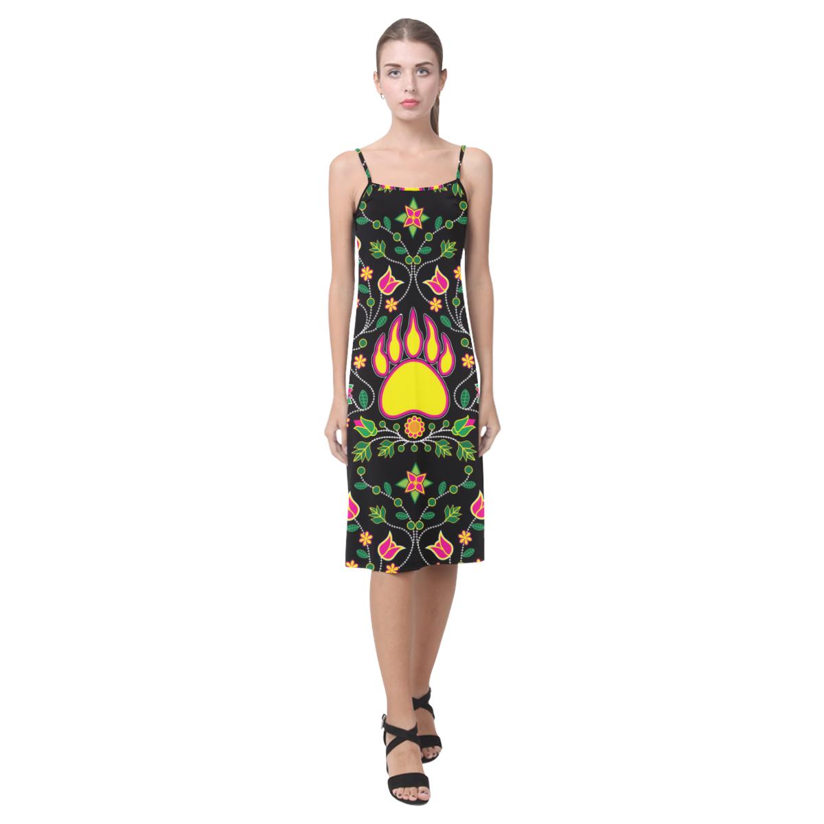 Floral Bearpaw Alcestis Slip Dress (Model D05) Alcestis Slip Dress (D05) e-joyer