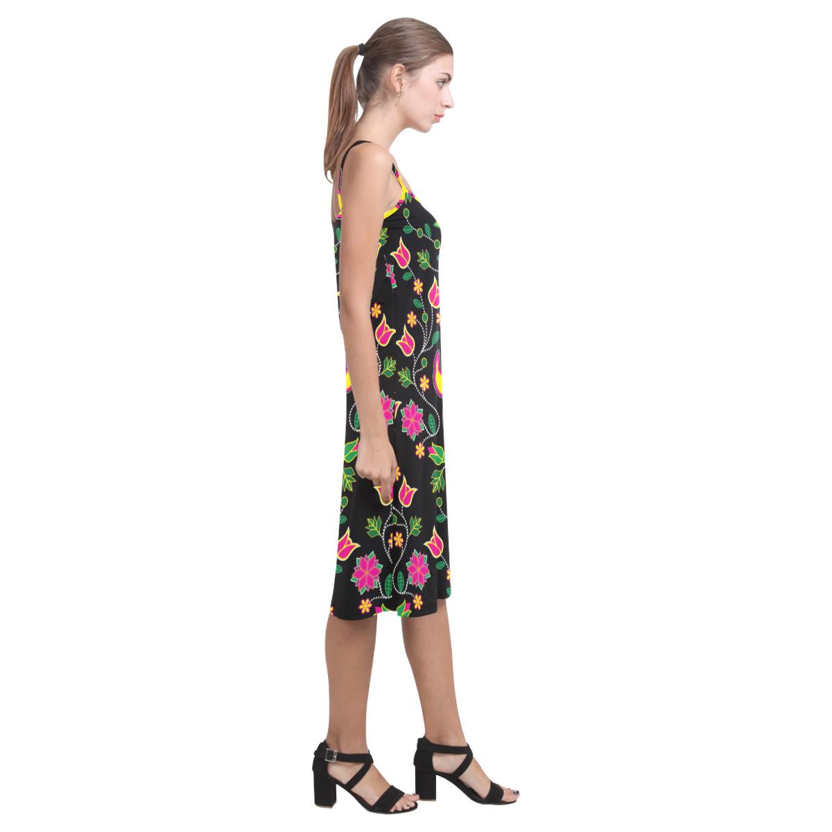 Floral Bearpaw Alcestis Slip Dress (Model D05) Alcestis Slip Dress (D05) e-joyer