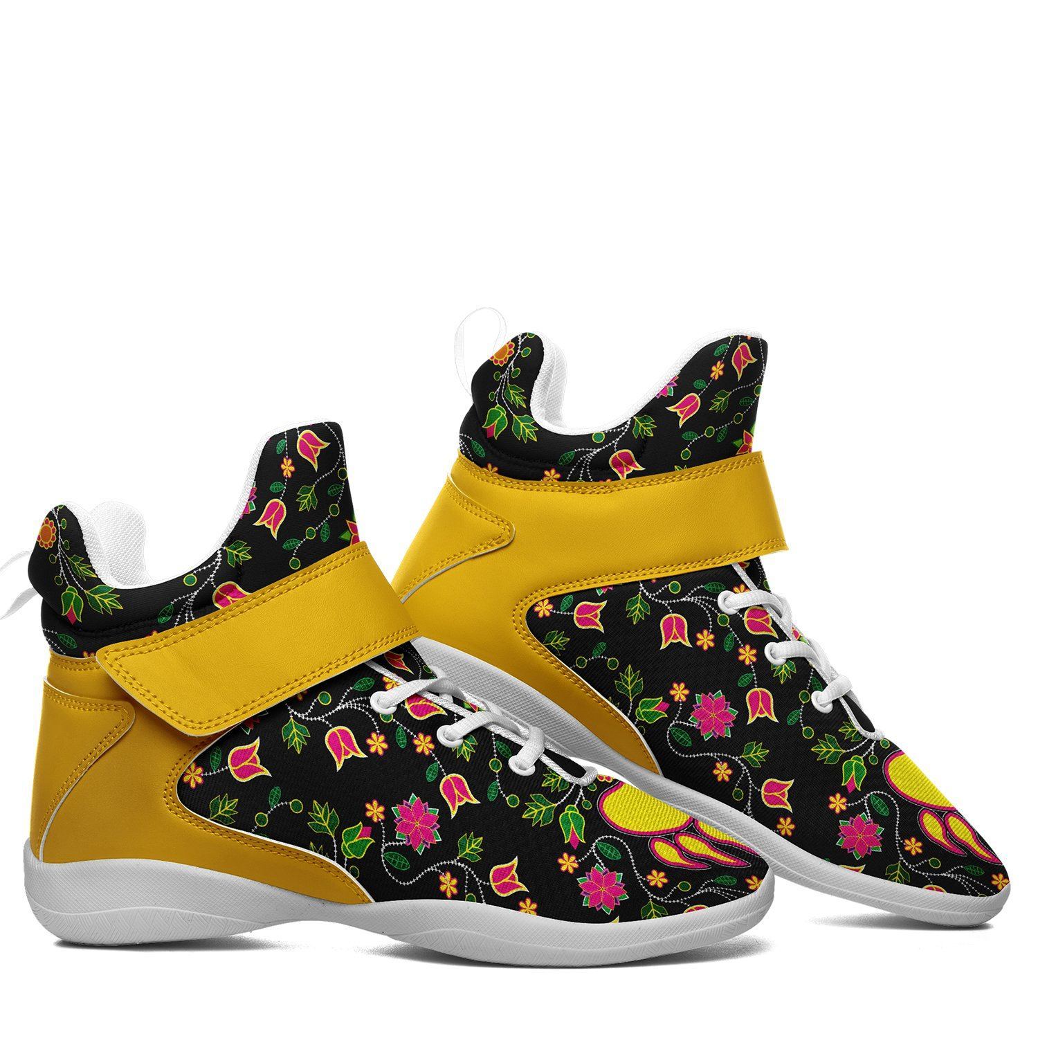 Floral Bearpaw Ipottaa Basketball / Sport High Top Shoes - White Sole 49 Dzine