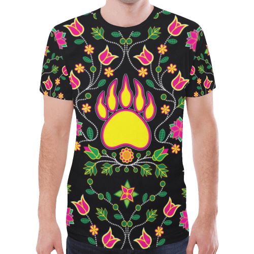 Floral Bearpaw New All Over Print T-shirt for Men (Model T45) New All Over Print T-shirt for Men (T45) e-joyer