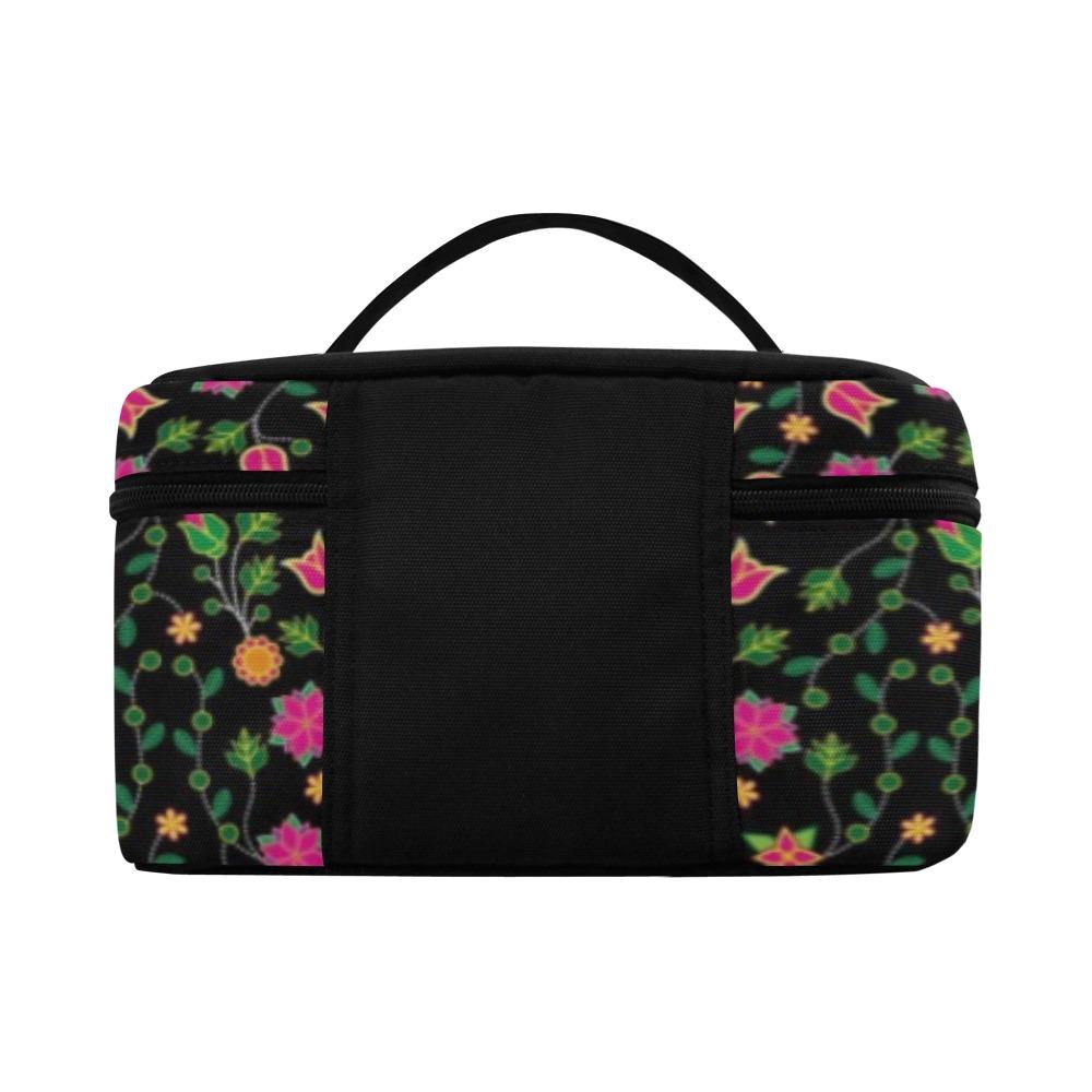 Floral Bearpaw Pink and Yellow Cosmetic Bag/Large (Model 1658) bag e-joyer