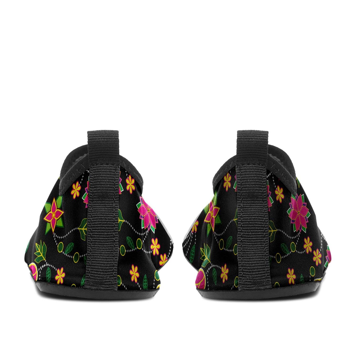 Floral Bearpaw Pink and Yellow Kid's Sockamoccs Slip On Shoes Herman