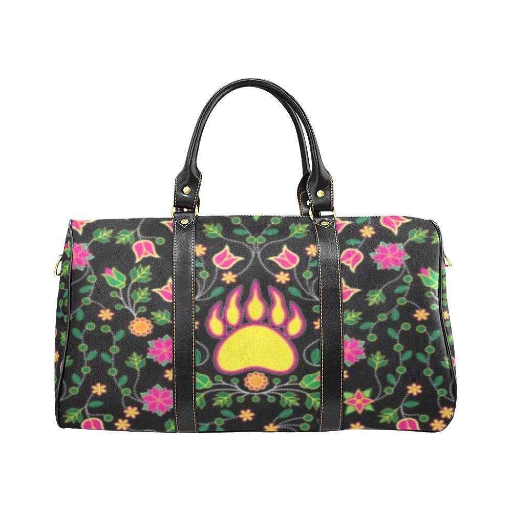 Floral Bearpaw Pink and Yellow New Waterproof Travel Bag/Small (Model 1639) bag e-joyer