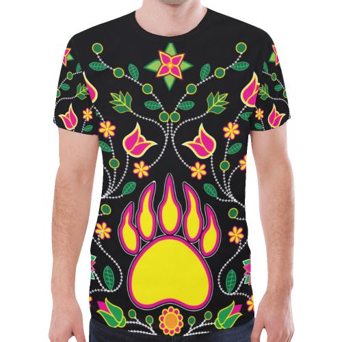 Floral Bearpaw Sunset and Yellow New All Over Print T-shirt for Men (Model T45) New All Over Print T-shirt for Men (T45) e-joyer