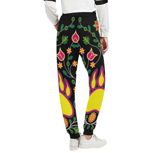 Floral Bearpaw Sunset and Yellow Women's All Over Print Sweatpants (Model L11) Women's All Over Print Sweatpants (L11) e-joyer