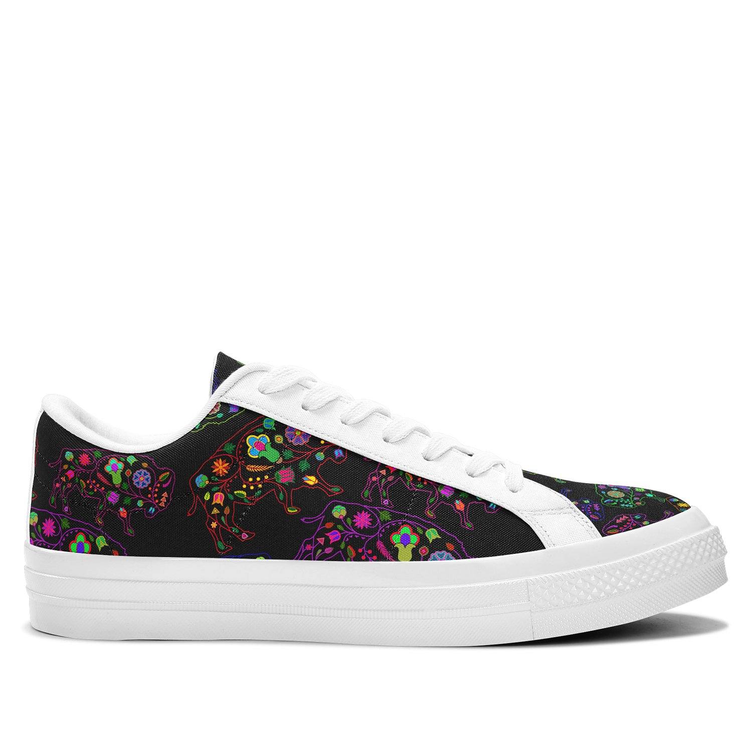 Floral Buffalo Aapisi Low Top Canvas Shoes White Sole aapisi Herman