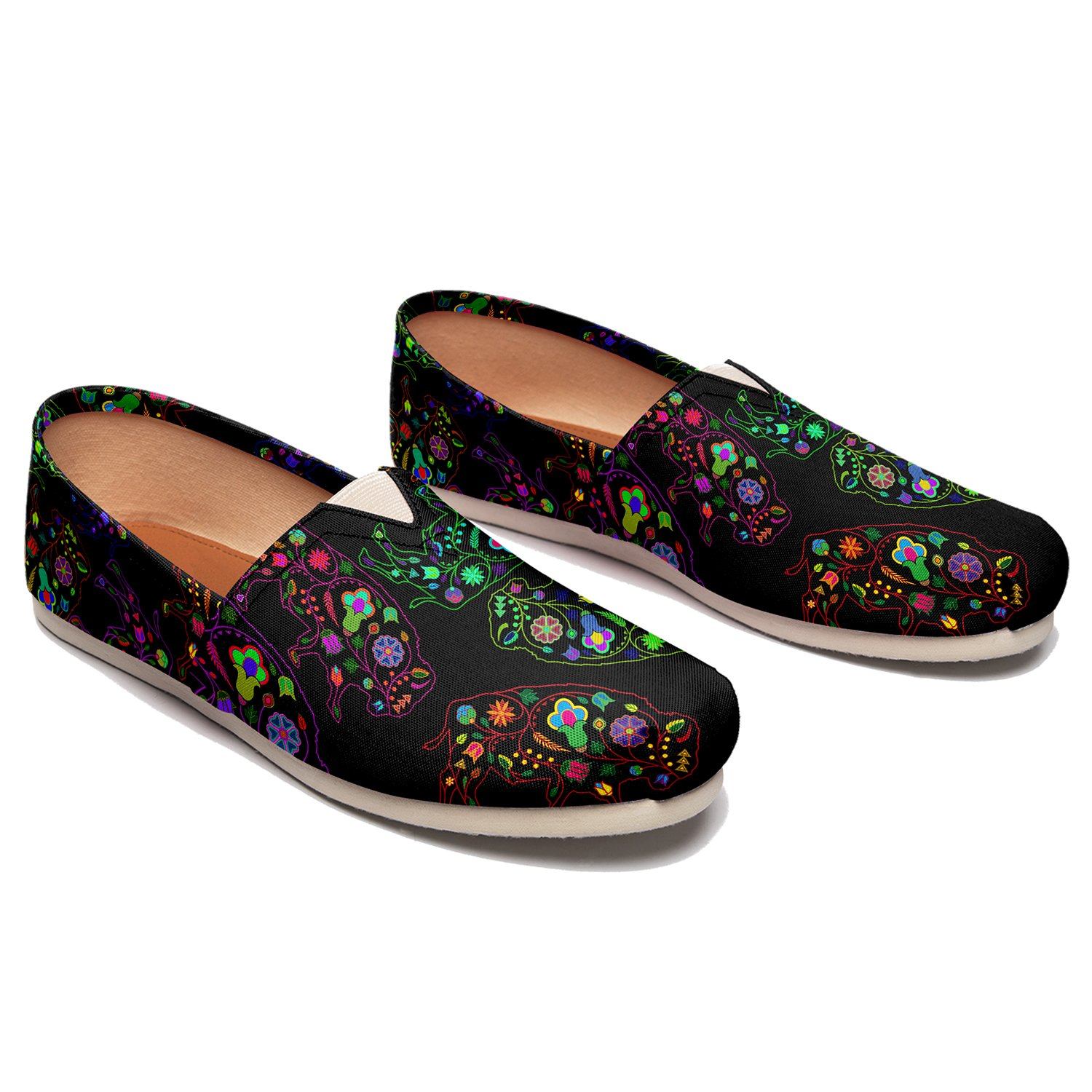 Floral Buffalo Casual Unisex Slip On Shoe Herman