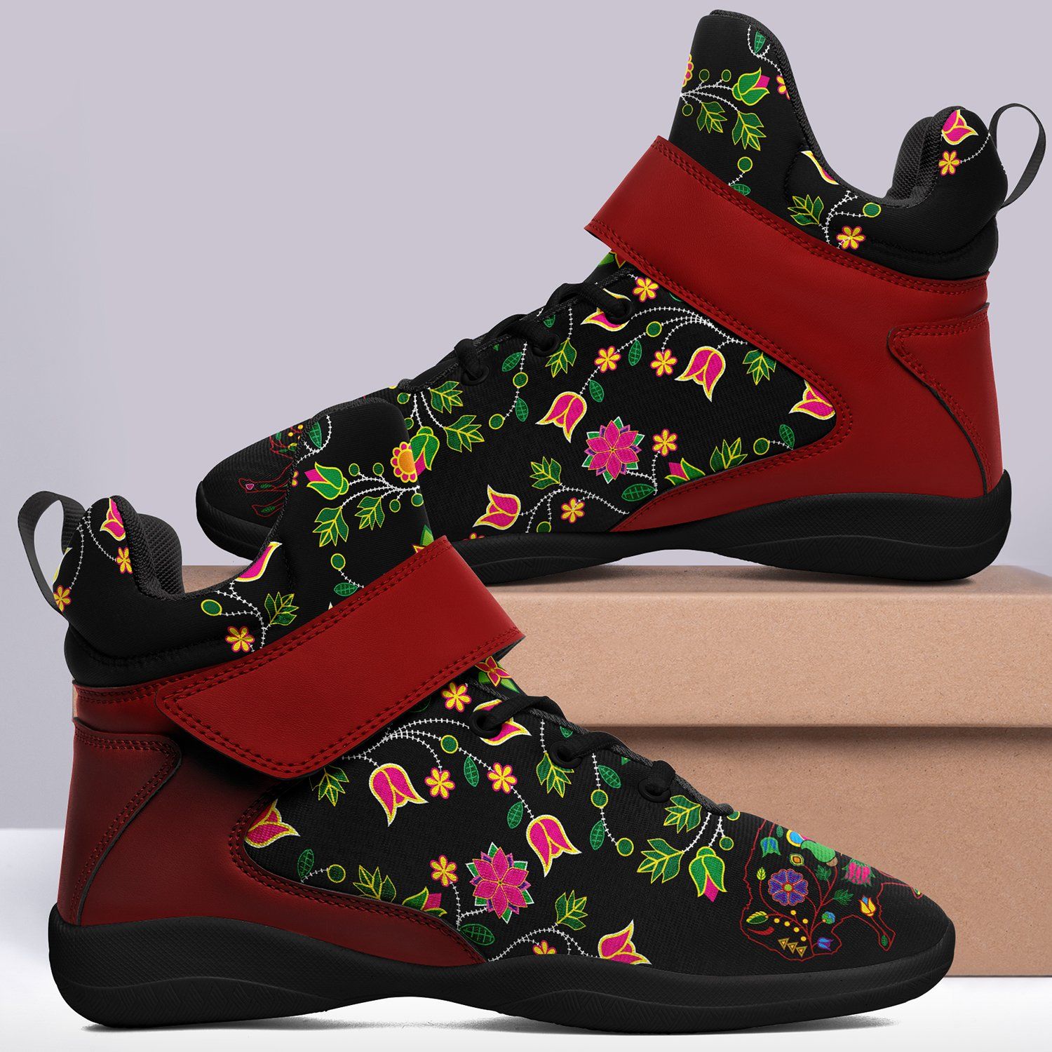 Floral Buffalo Ipottaa Basketball / Sport High Top Shoes 49 Dzine