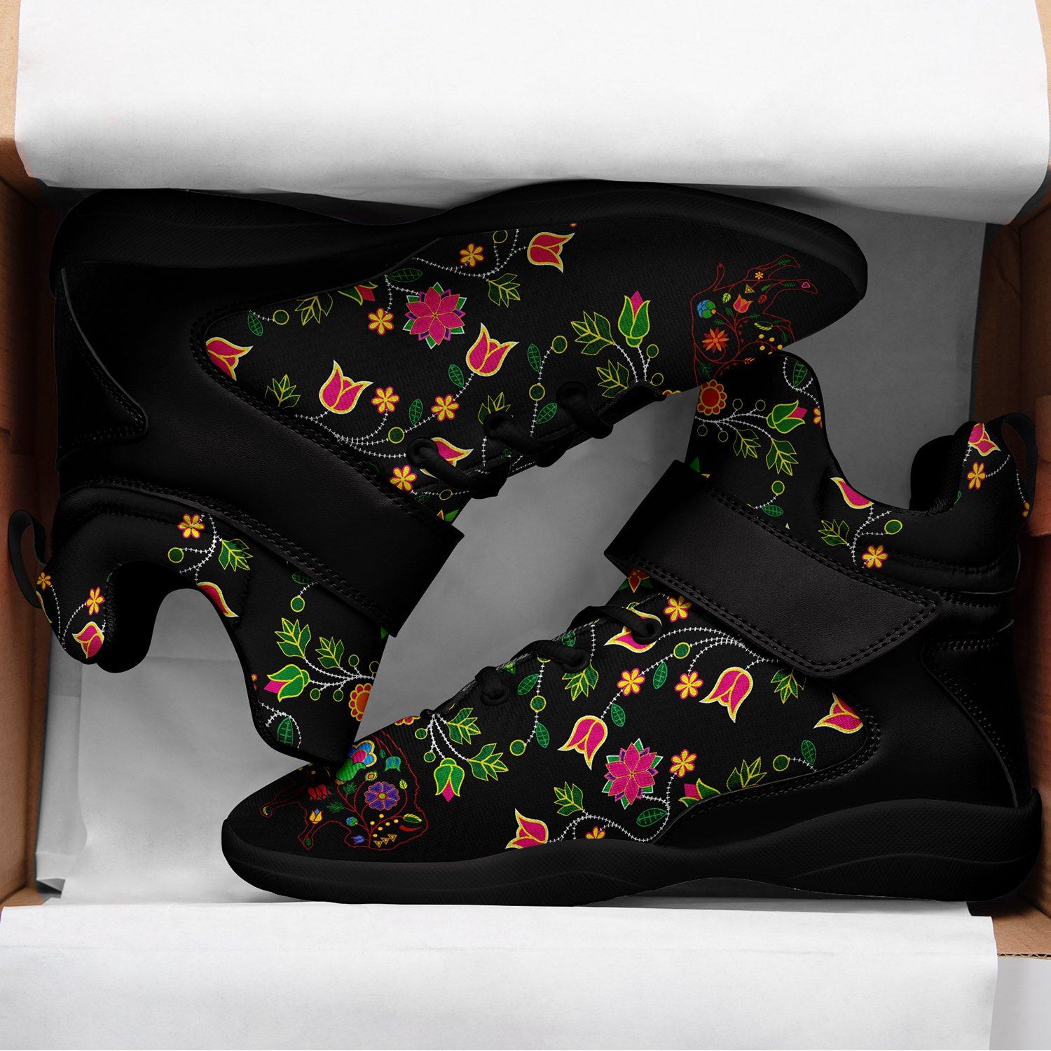 Floral Buffalo Ipottaa Basketball / Sport High Top Shoes 49 Dzine