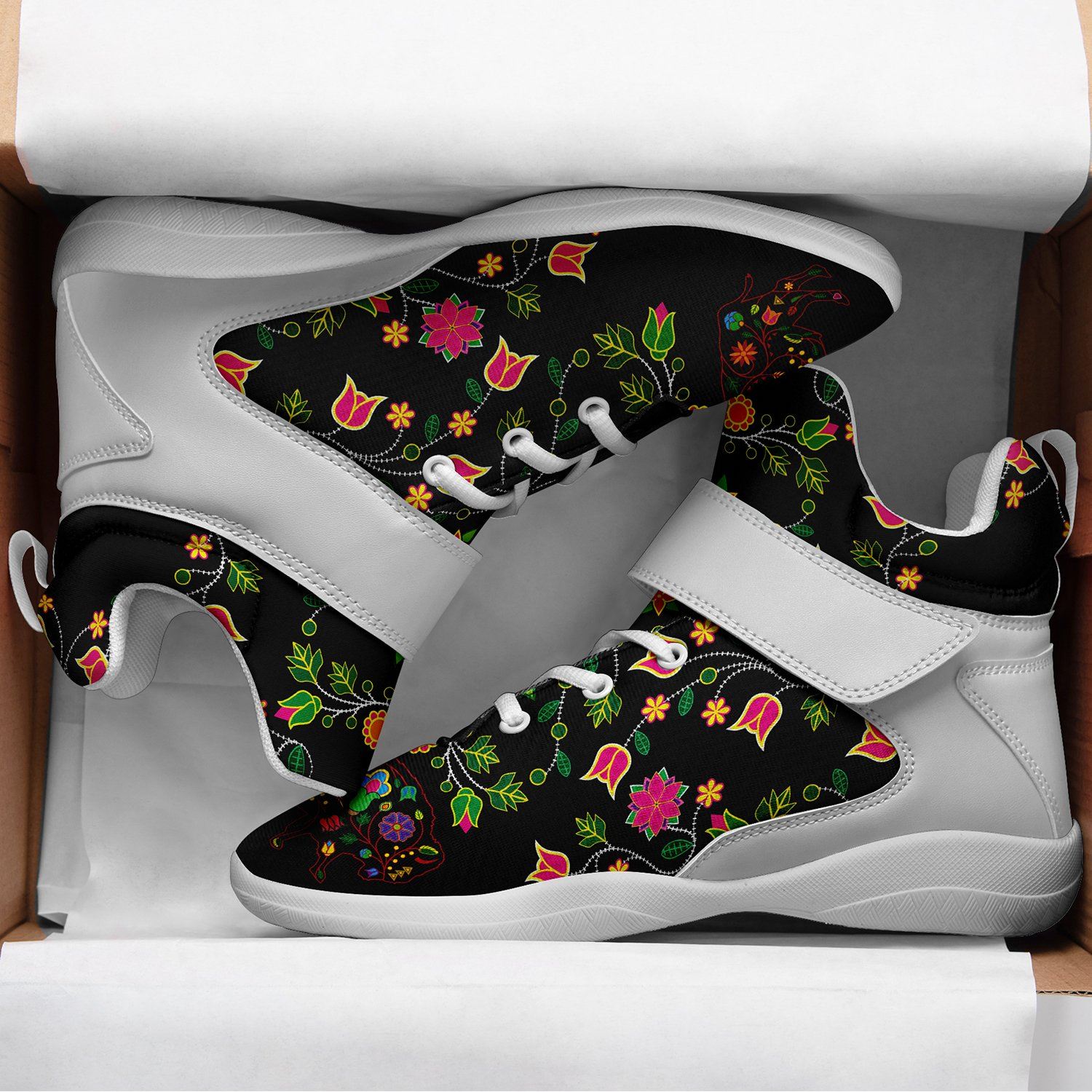 Floral Buffalo Ipottaa Basketball / Sport High Top Shoes 49 Dzine