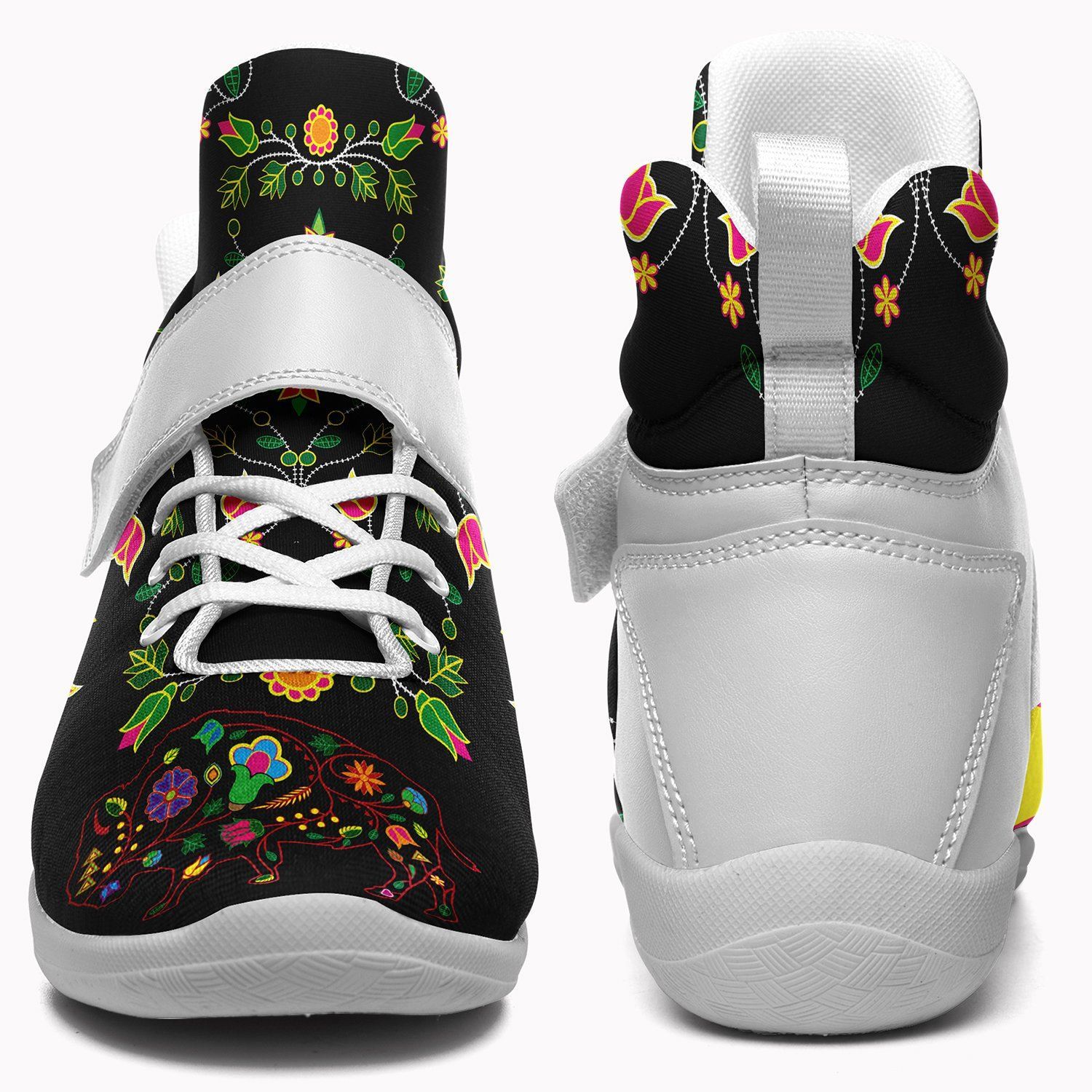 Floral Buffalo Ipottaa Basketball / Sport High Top Shoes - White Sole 49 Dzine