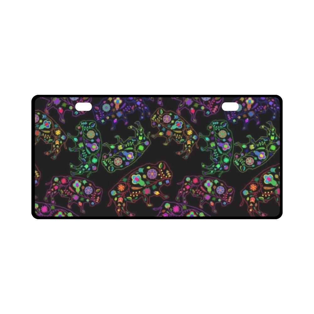 Floral Buffalo License Plate License Plate e-joyer