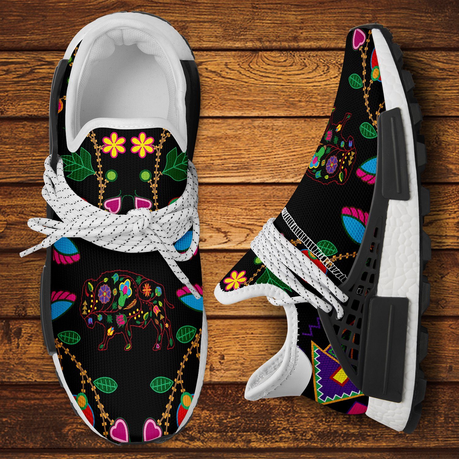 Floral Buffalo Okaki Sneakers Shoes 49 Dzine