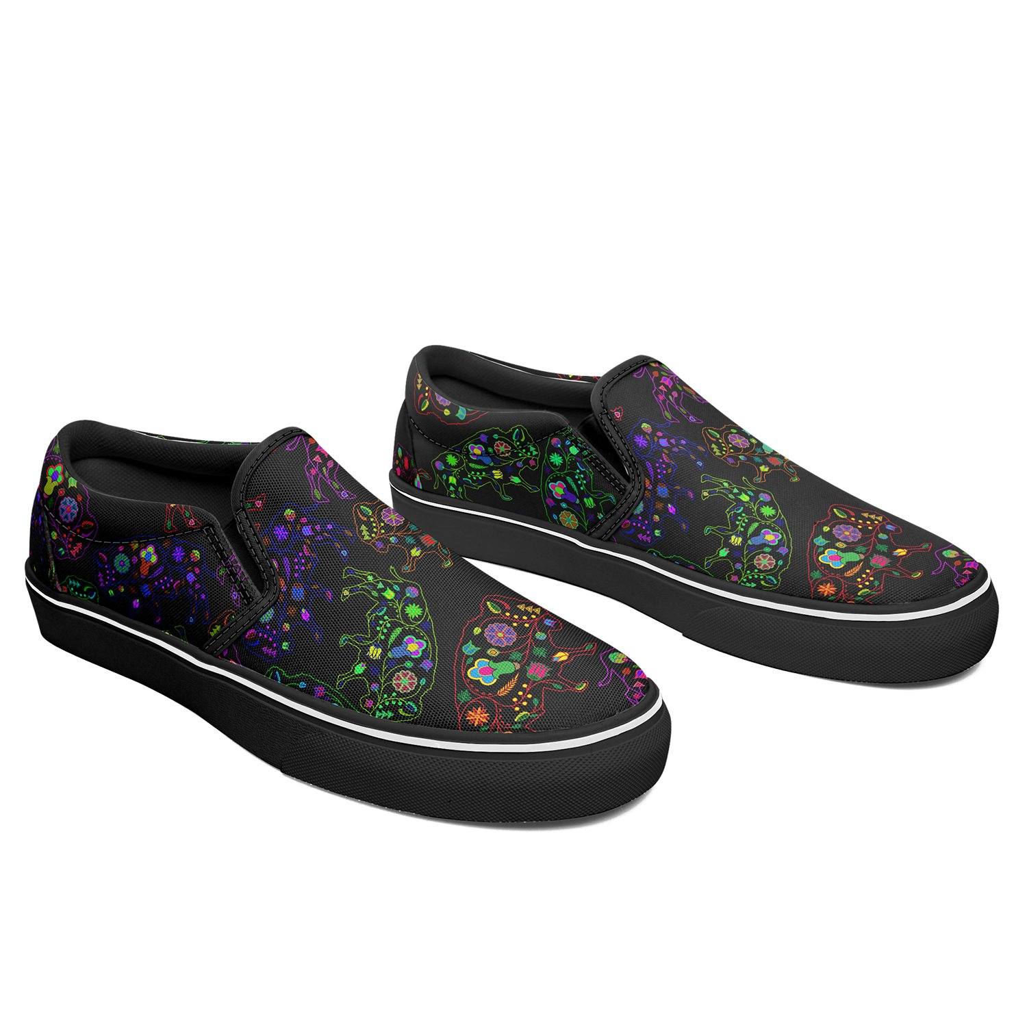 Floral Buffalo Otoyimm Canvas Slip On Shoes otoyimm Herman