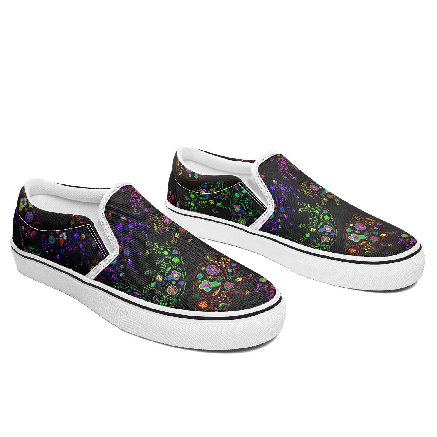 Floral Buffalo Otoyimm Canvas Slip On Shoes otoyimm Herman