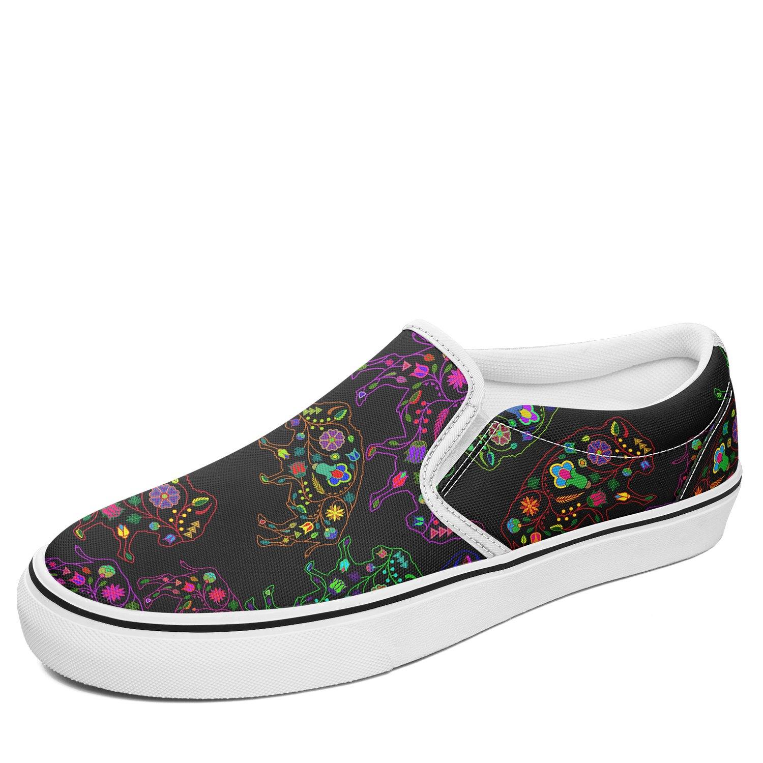 Floral Buffalo Otoyimm Canvas Slip On Shoes otoyimm Herman US Youth 1 / EUR 32 White Sole