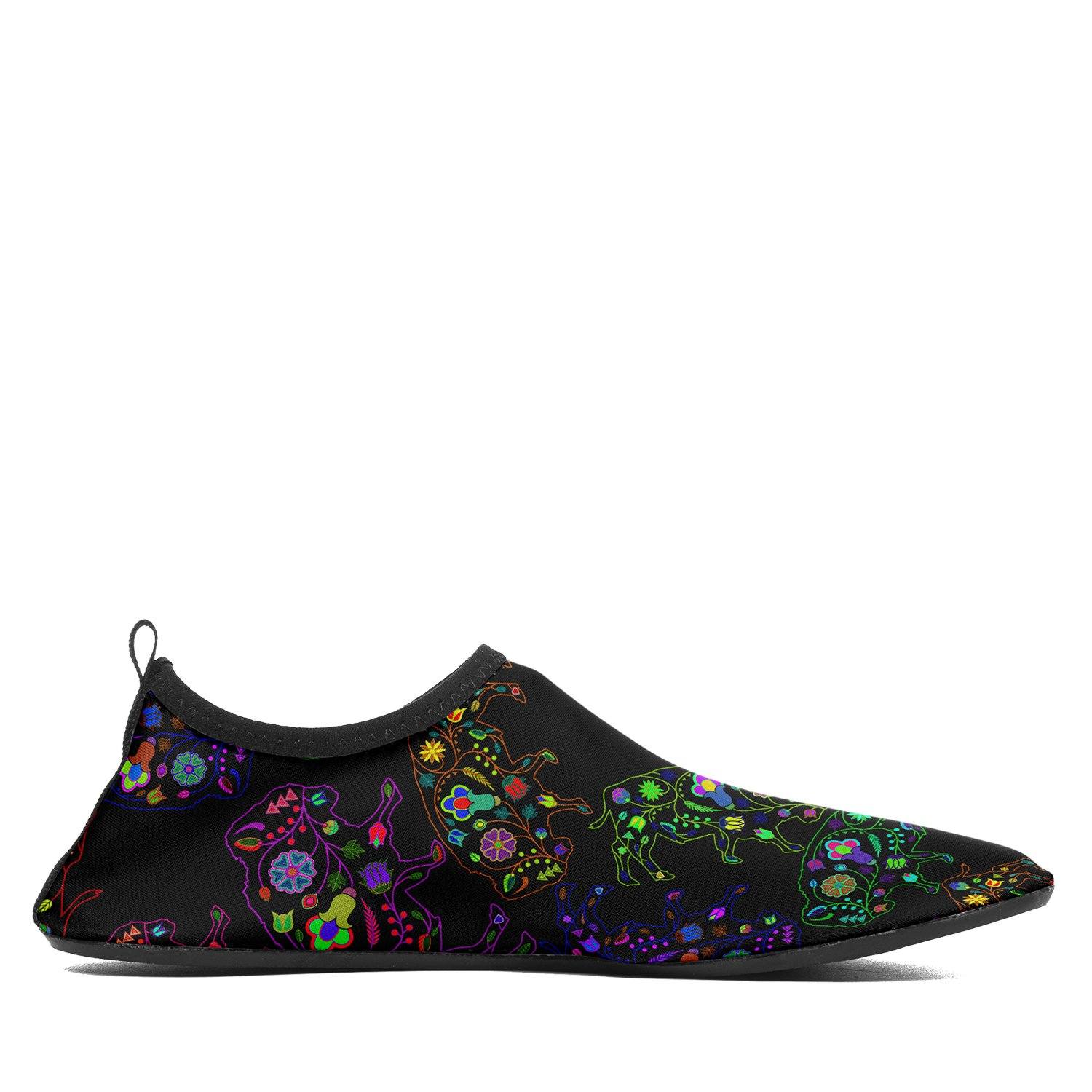 Floral Buffalo Sockamoccs Kid's Slip On Shoes Herman