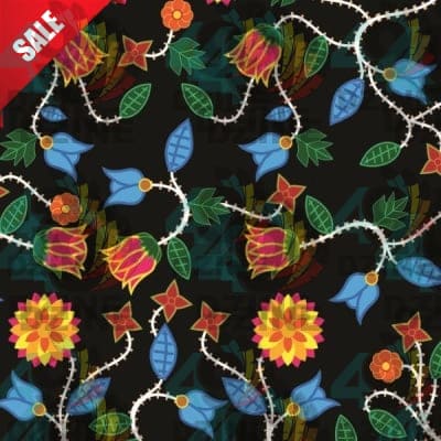 Floral Damask 02 Cotton Poplin Fabric By the Yard Fabric NBprintex
