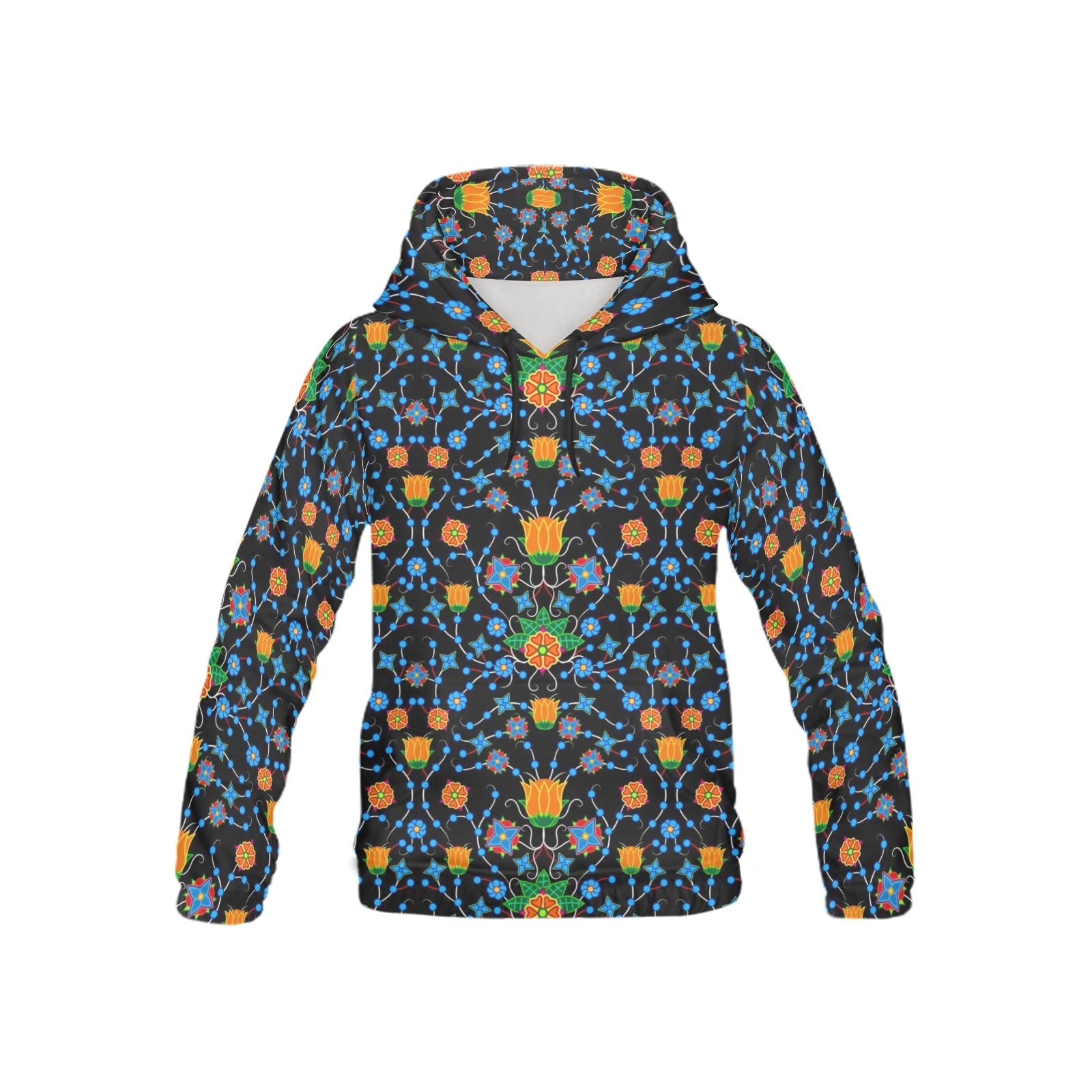 Floral Damask All Over Print Hoodie for Kid (USA Size) (Model H13) All Over Print Hoodie for Kid (H13) e-joyer
