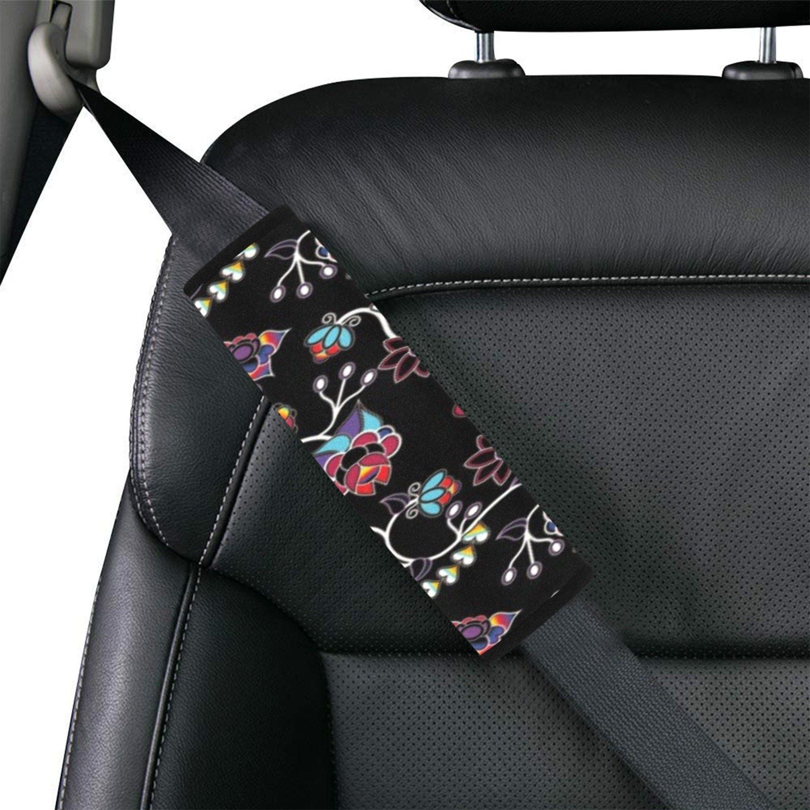Floral Danseur Car Seat Belt Cover 7''x12.6'' (Pack of 2) Car Seat Belt Cover 7x12.6 (Pack of 2) e-joyer
