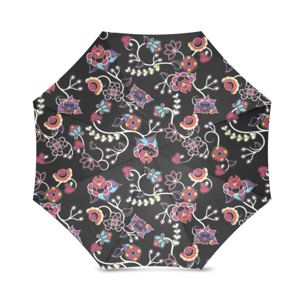 Floral Danseur Foldable Umbrella (Model U01) Foldable Umbrella e-joyer