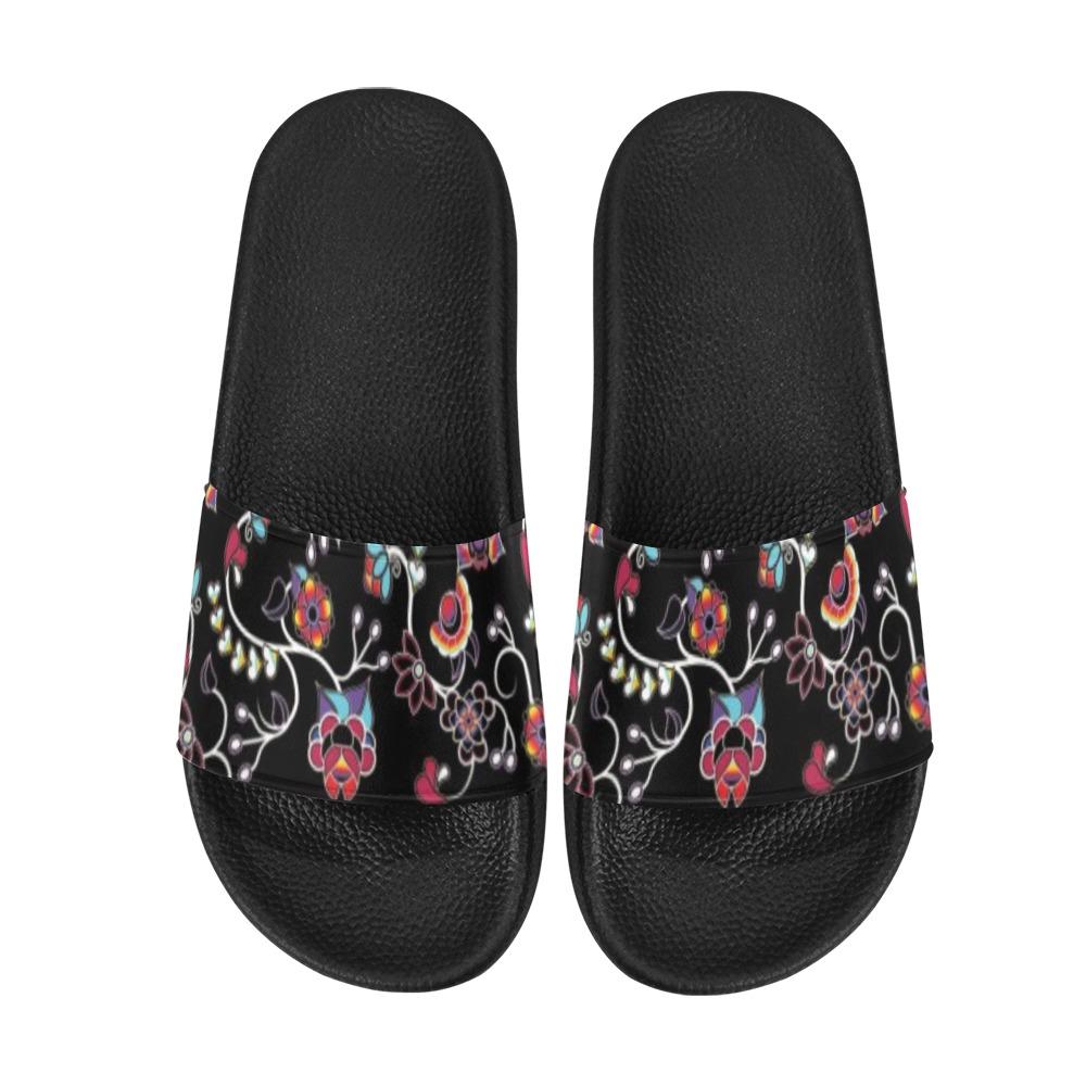Floral Danseur Men's Slide Sandals (Model 057) Men's Slide Sandals (057) e-joyer