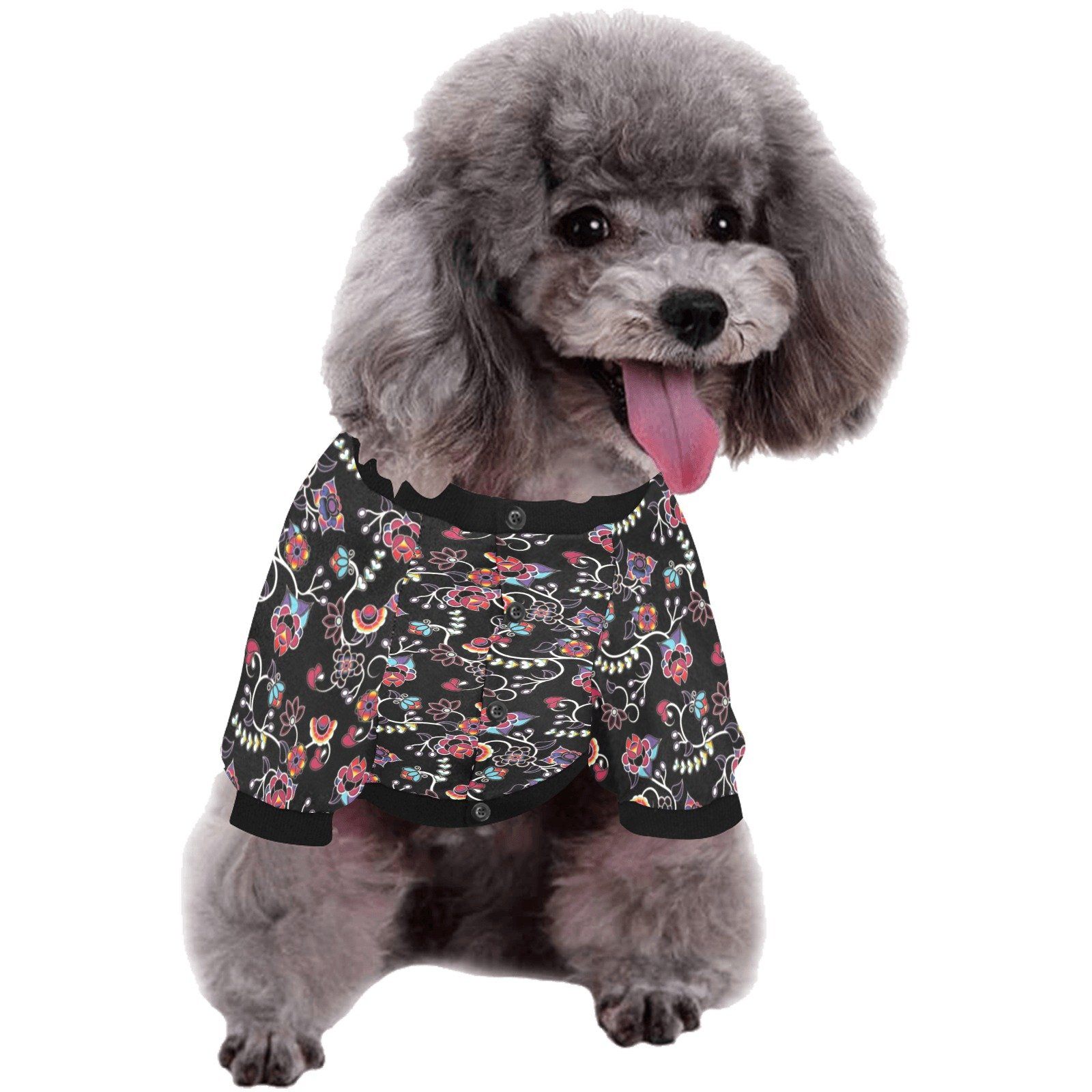 Floral Danseur Pet Dog Round Neck Shirt Pet Dog Round Neck Shirt e-joyer