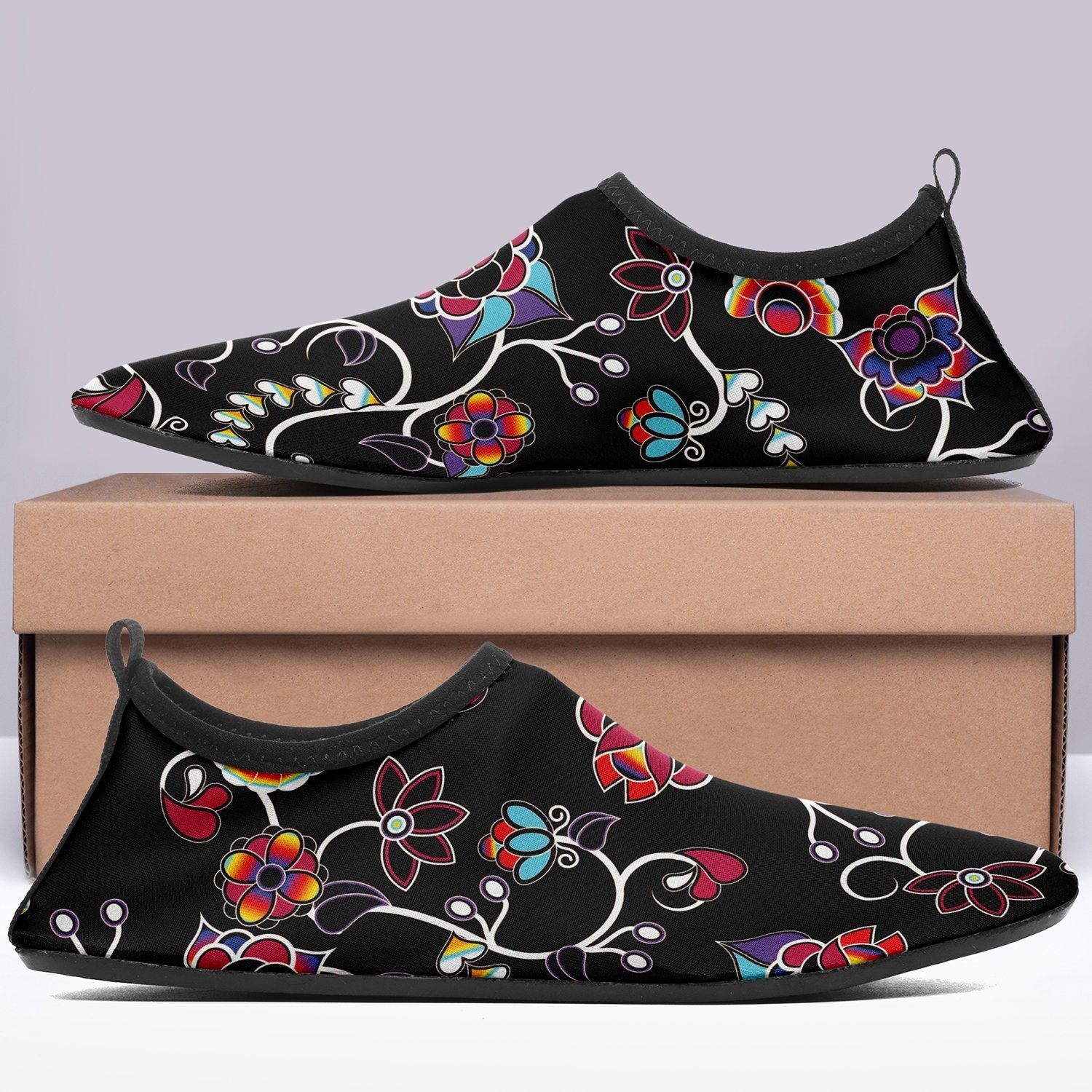 Floral Danseur Sockamoccs Slip On Shoes Herman