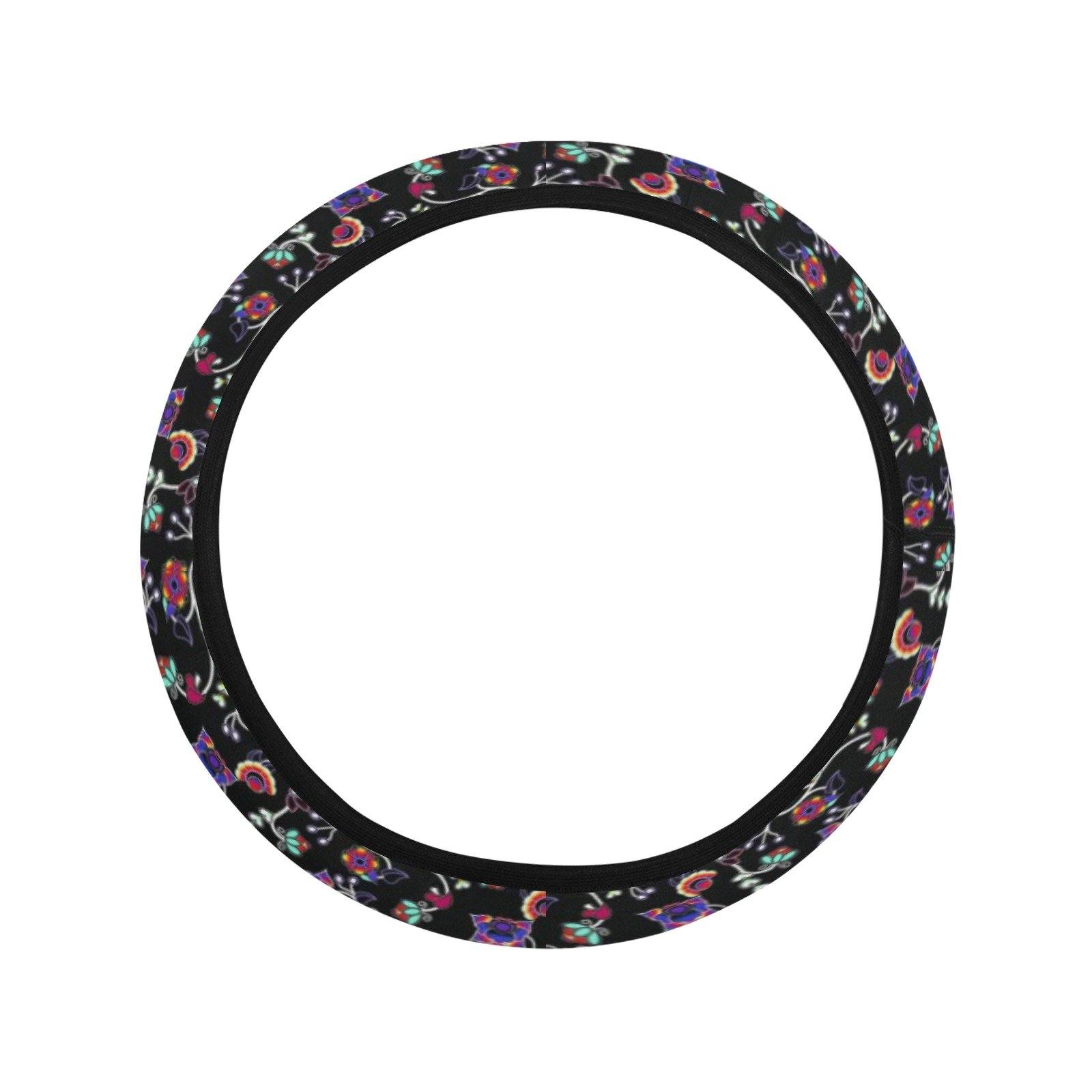 Floral Danseur Steering Wheel Cover with Elastic Edge Steering Wheel Cover with Elastic Edge e-joyer