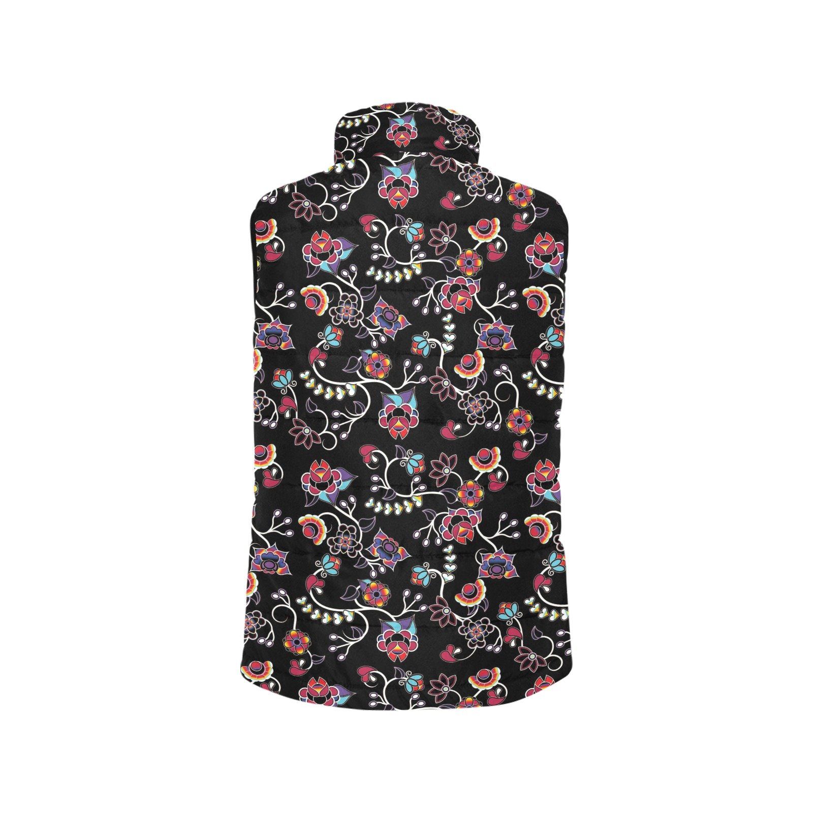 Floral Danseur Women's Padded Vest Jacket (Model H44) Women's Padded Vest Jacket (H44) e-joyer