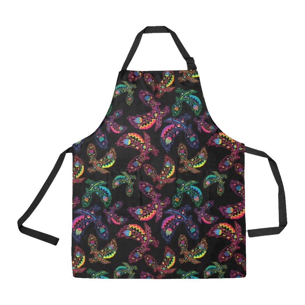 Floral Eagle All Over Print Apron All Over Print Apron e-joyer