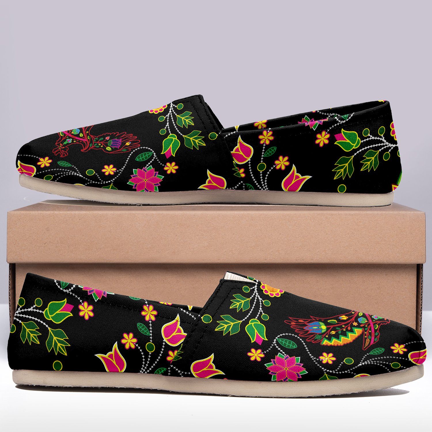 Floral Eagle Casual Unisex Slip On Shoe Herman