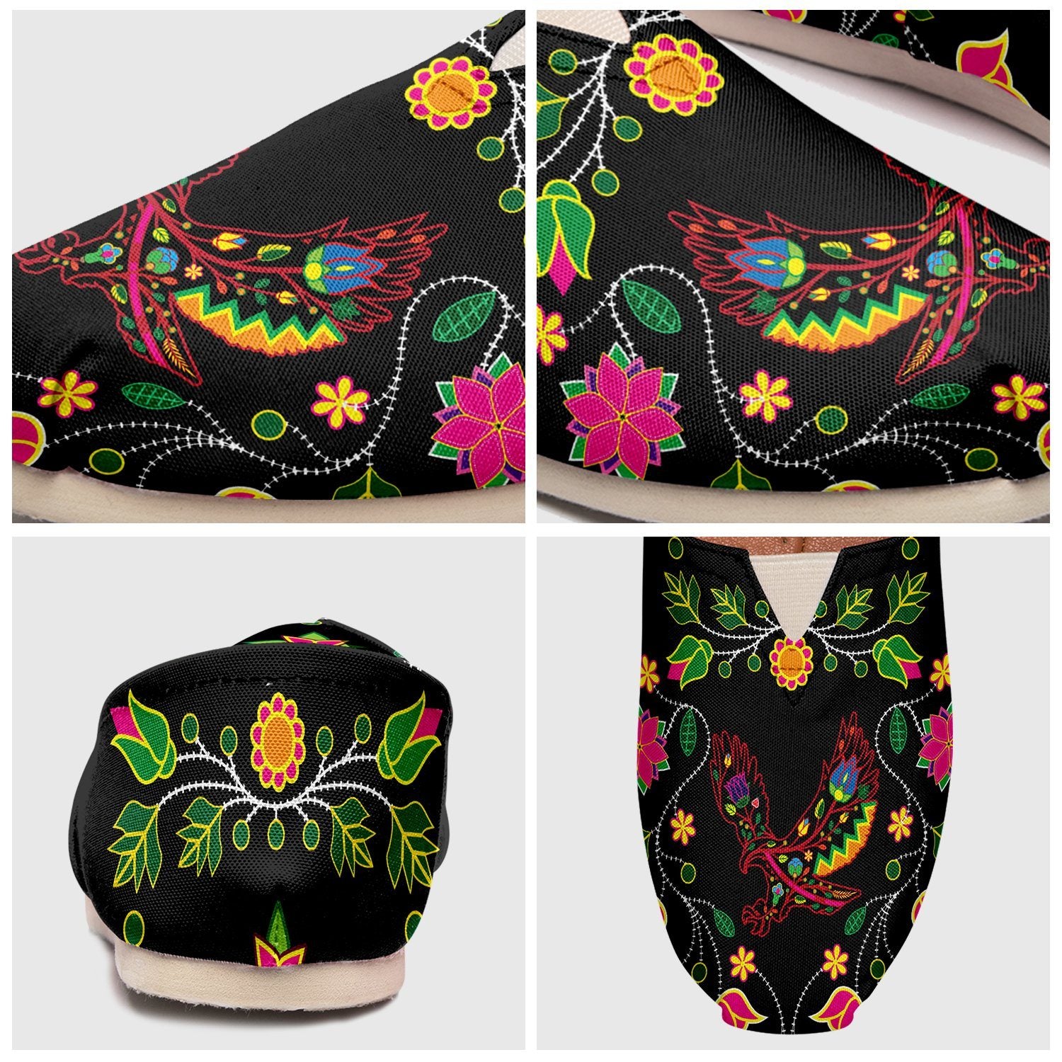 Floral Eagle Casual Unisex Slip On Shoe Herman