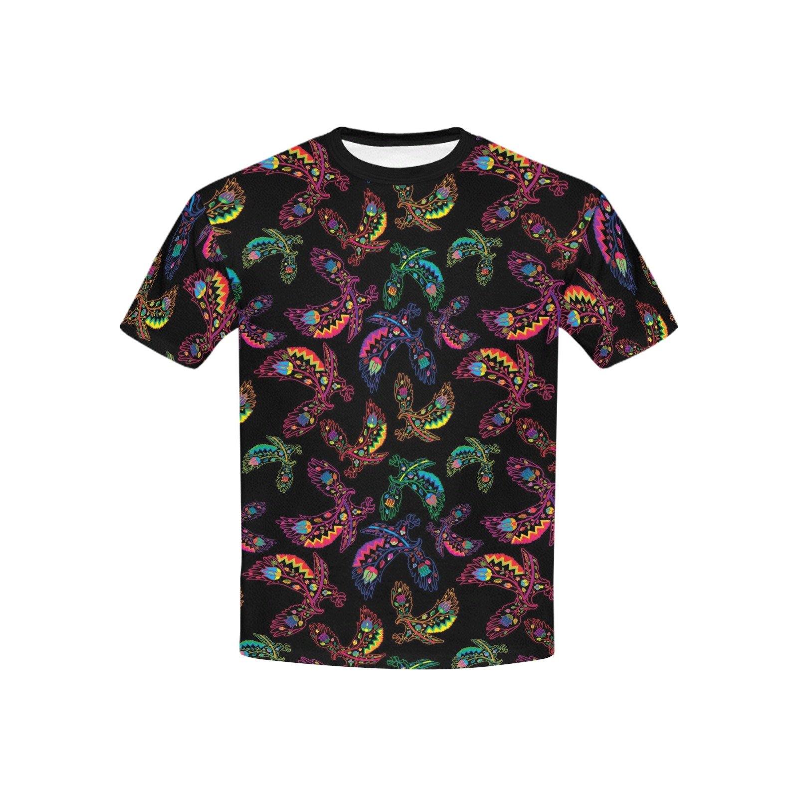 Floral Eagle Kids' All Over Print T-shirt (USA Size) (Model T40) All Over Print T-shirt for Kid (T40) e-joyer