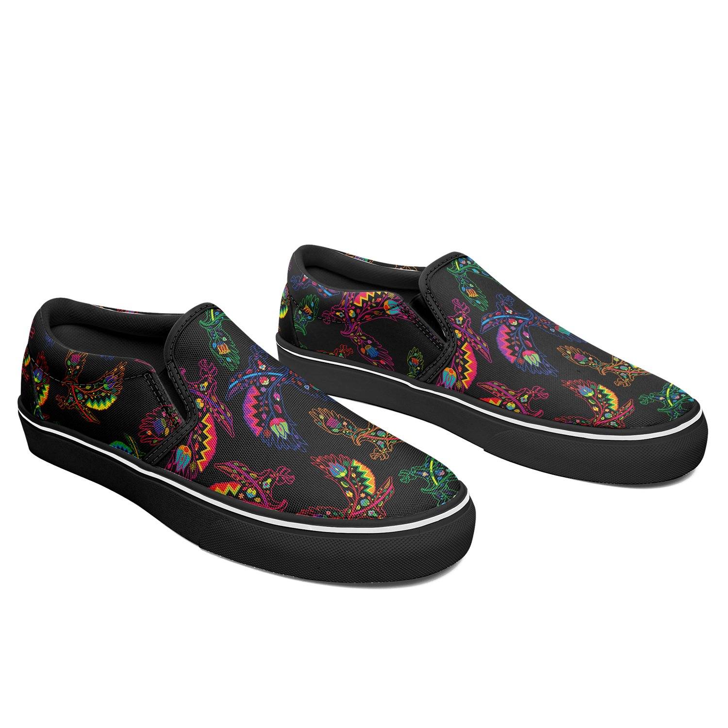 Floral Eagle Otoyimm Canvas Slip On Shoes otoyimm Herman