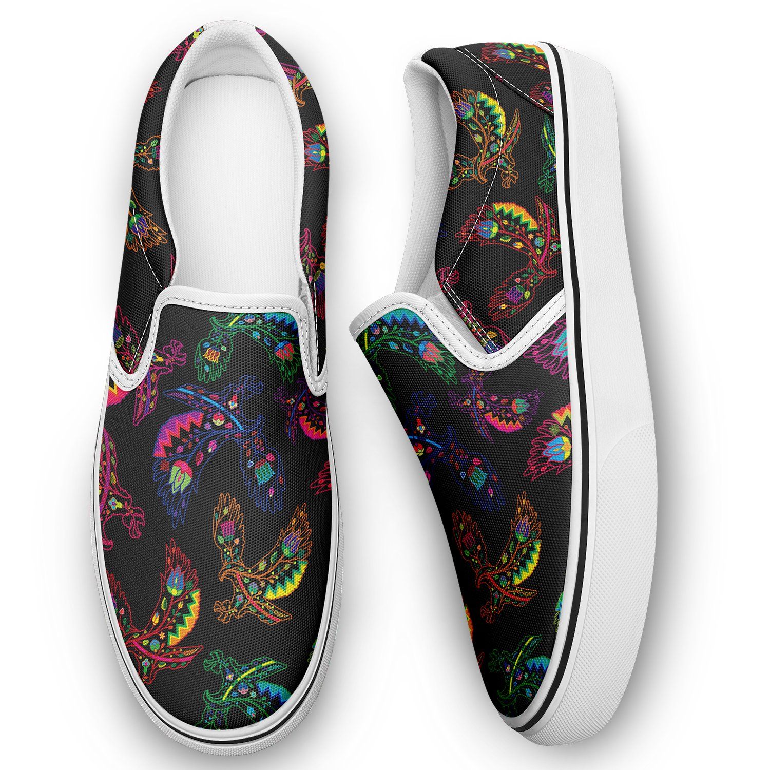 Floral Eagle Otoyimm Canvas Slip On Shoes otoyimm Herman